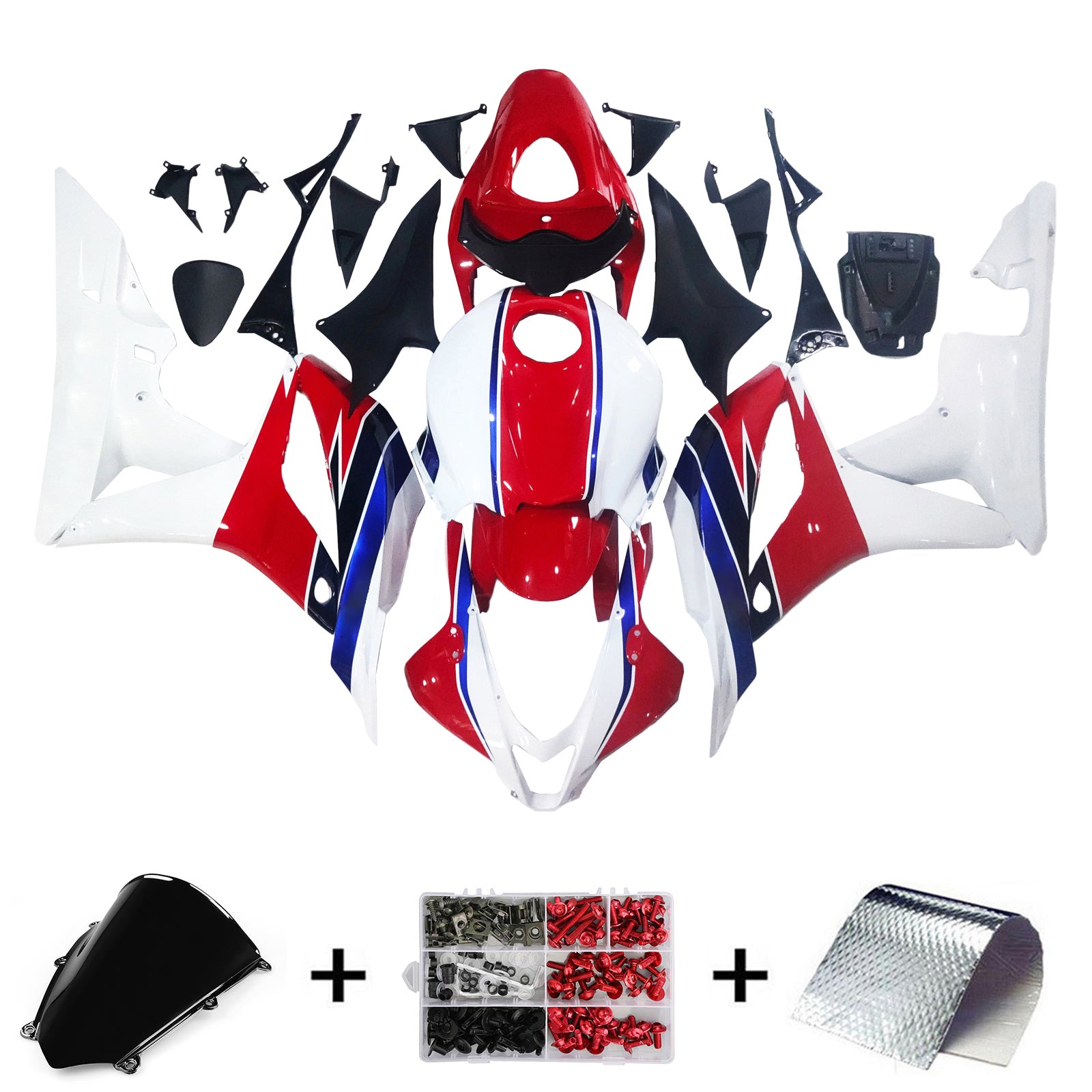 2007-2008 Honda CBR600RR F5 Kit de carenado Carrocería Plástico ABS