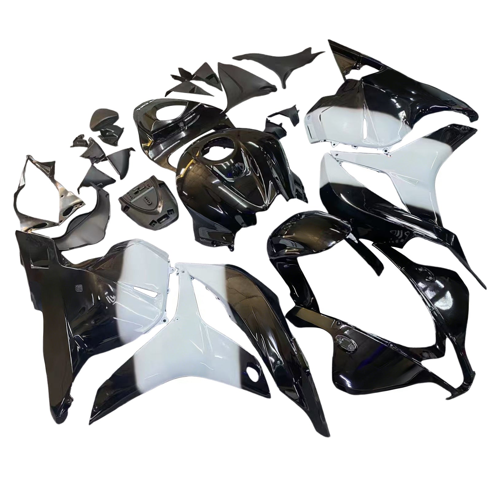 2009-2012 Honda CBR 600 RR Black West CBR Racing stroomlijnkappen algemeen