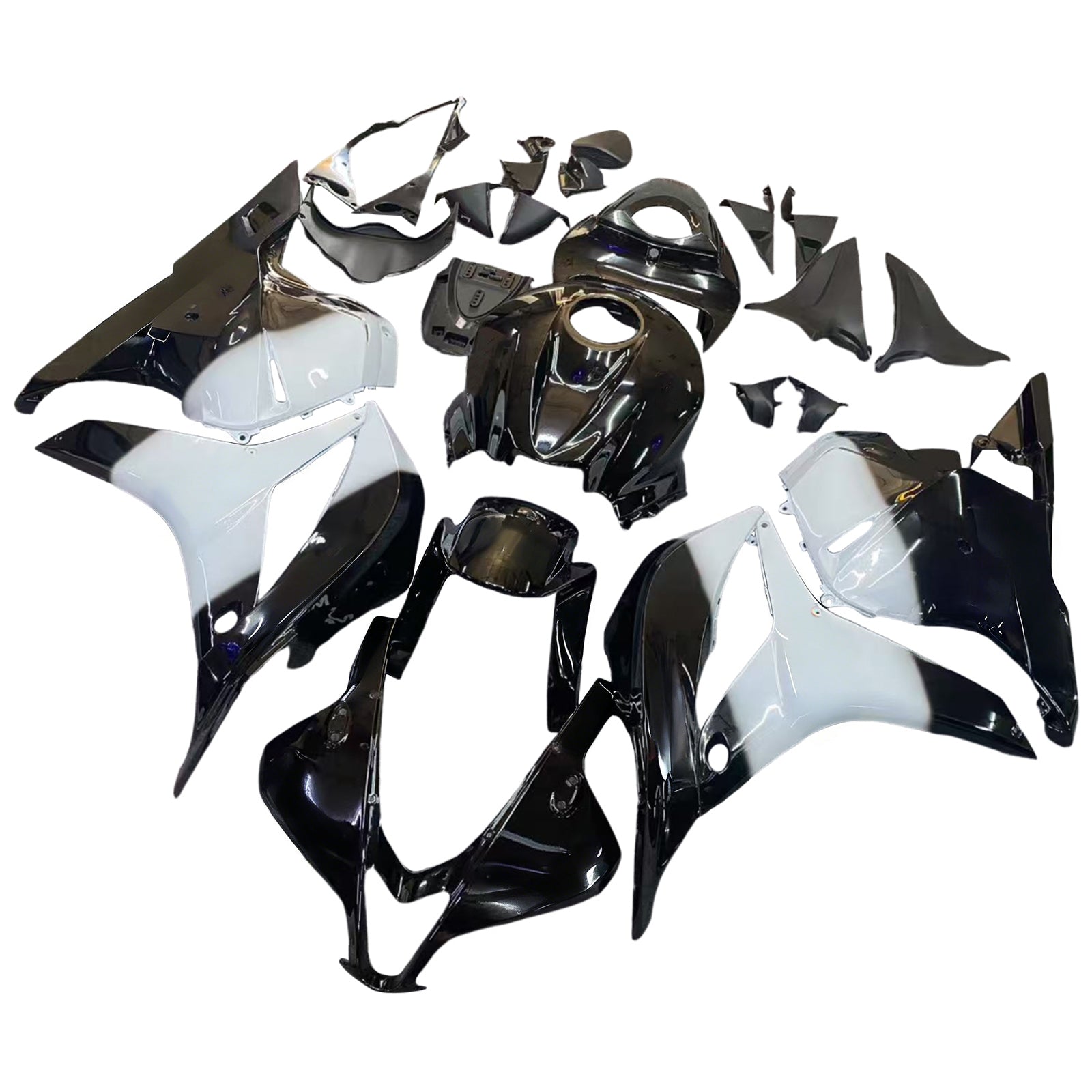 2009-2012 Honda CBR 600 RR Black West CBR Racing stroomlijnkappen algemeen