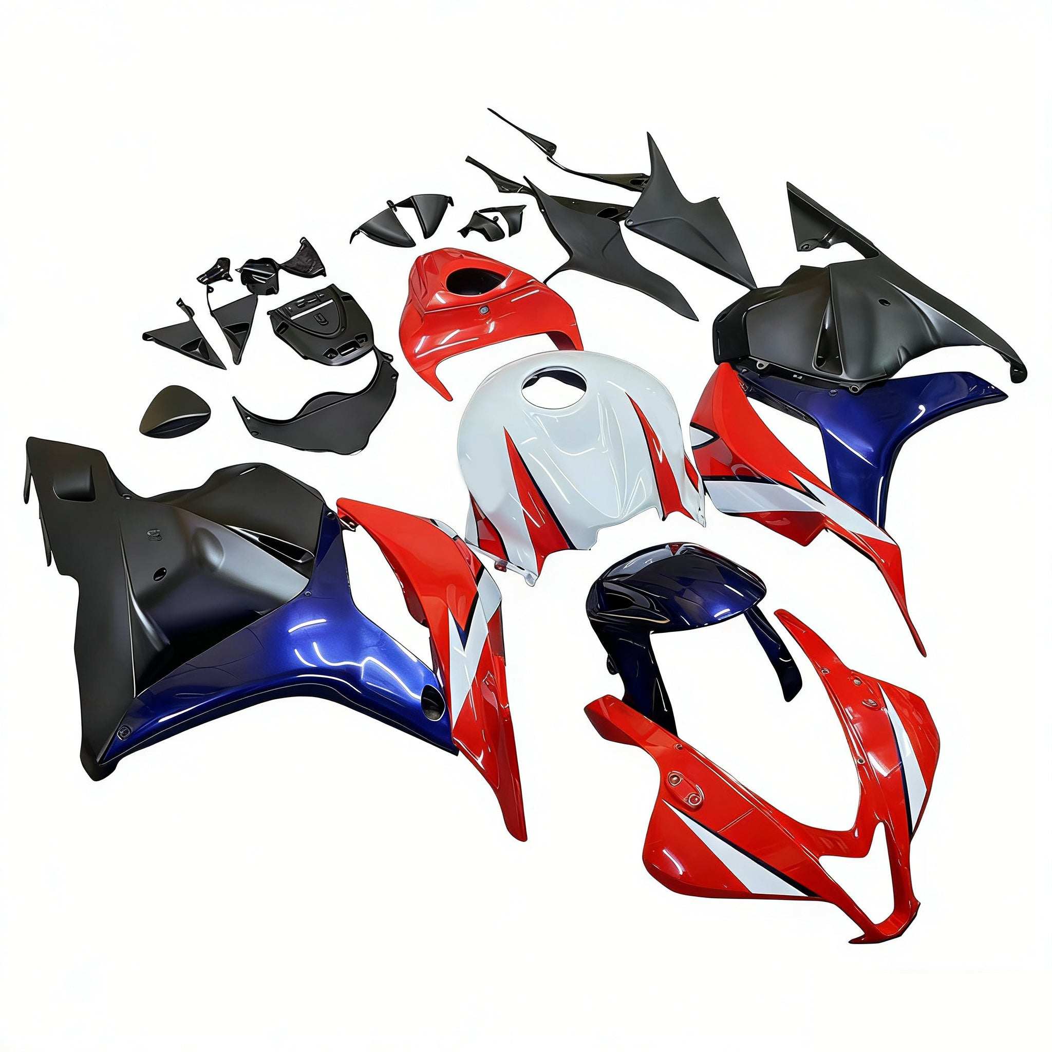 2009-2012 Honda CBR 600 RR Rojo Blanco Azul CBR Racing Carenados Genérico