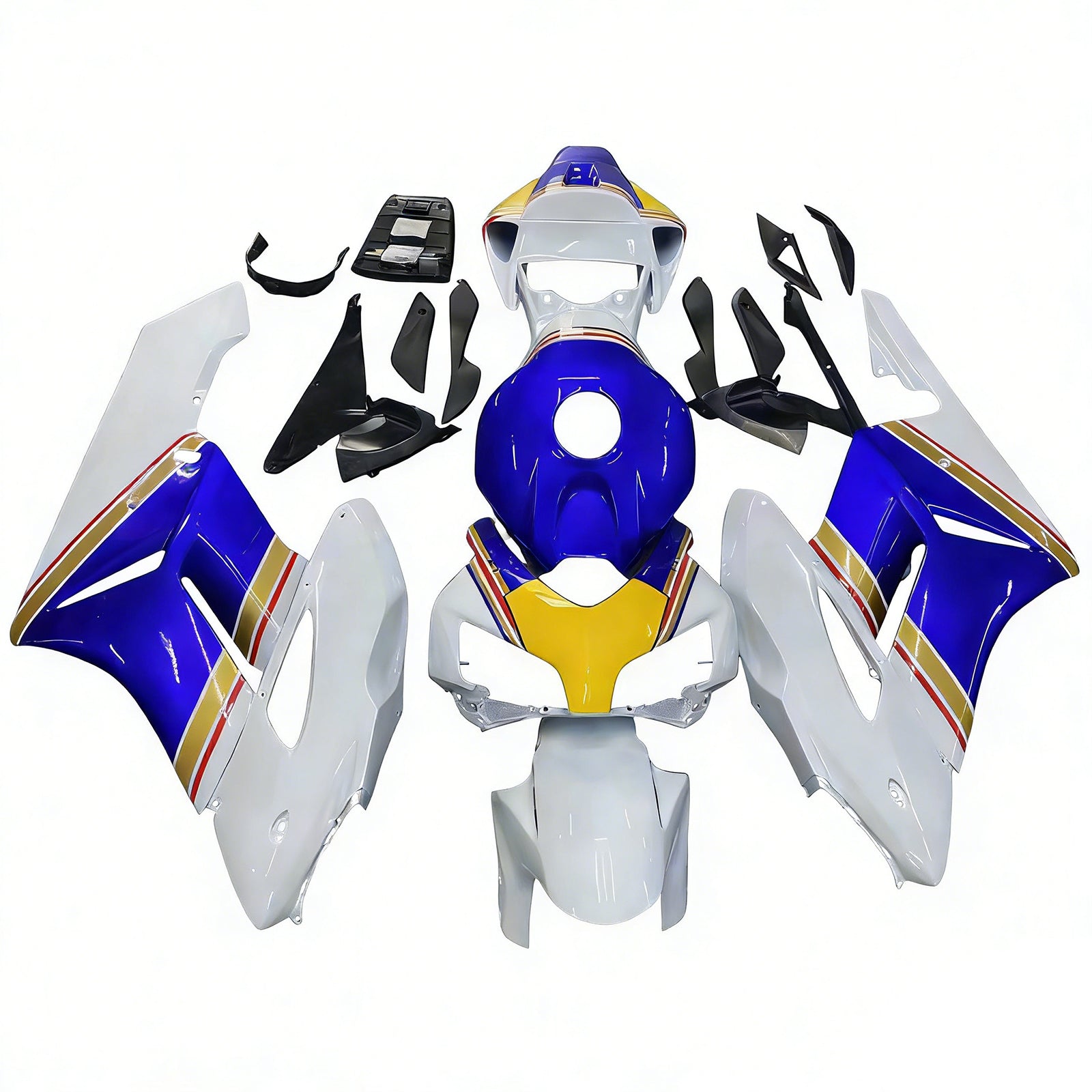 2004-2005 Honda CBR 1000 RR Amotopart stroomlijnkappen Meerkleurige Rothmans Honda Racing Customs kuip