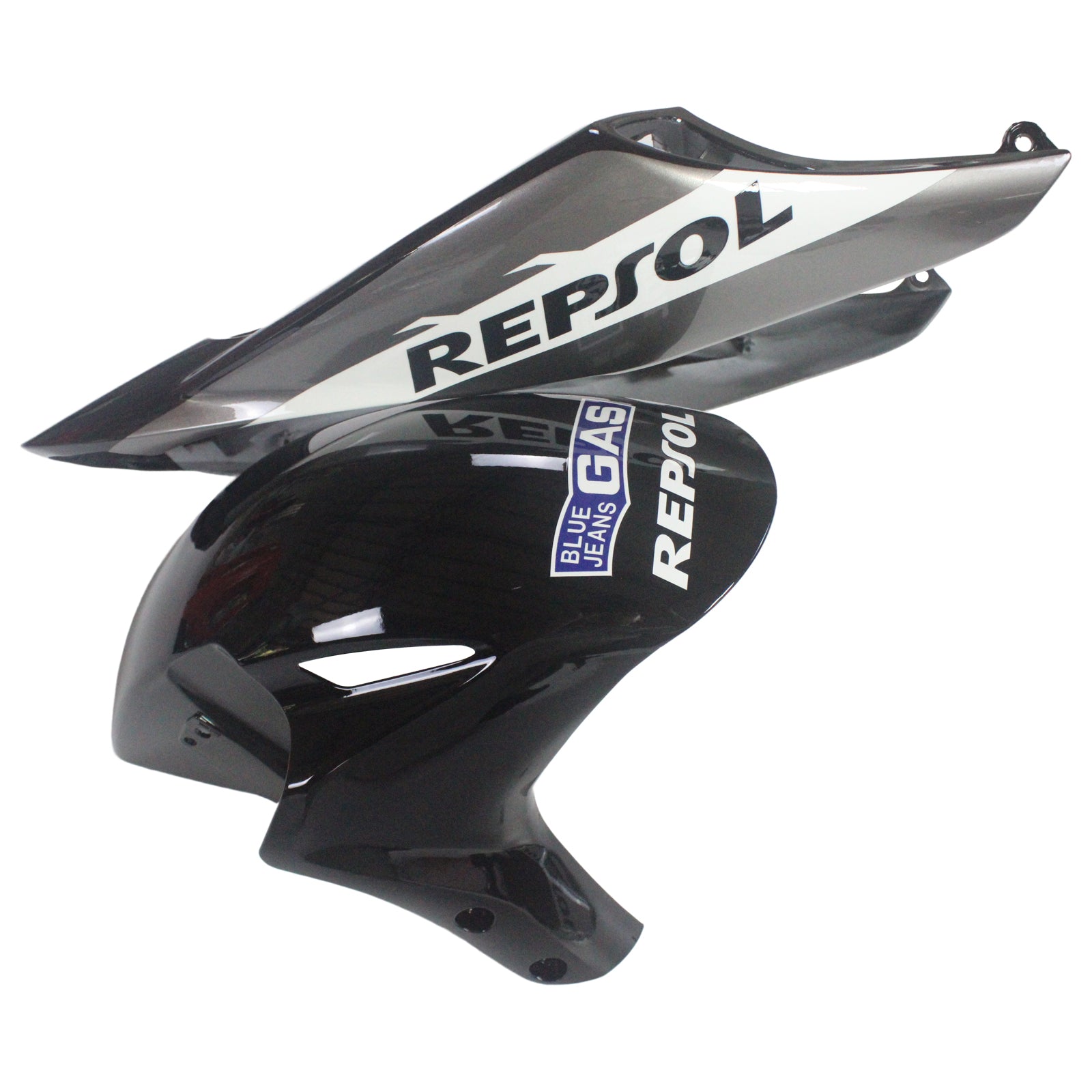 2004-2005 Honda CBR 1000 RR Carénages Amotopart Noir Argent Carénage Repsol Racing Customs