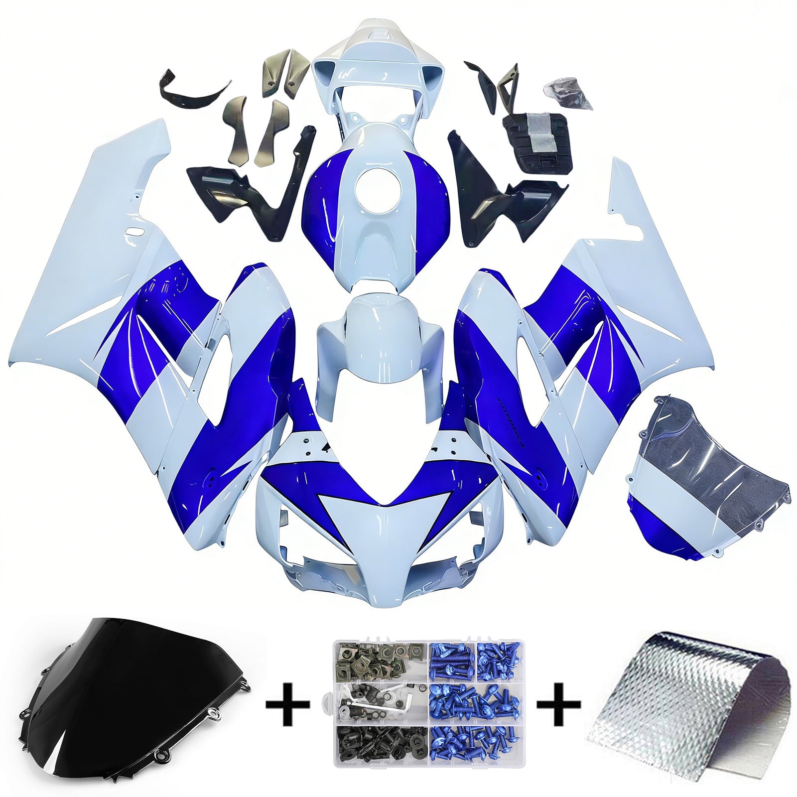 2004-2005 Honda CBR1000RR Kit de carénage carrosserie plastique ABS