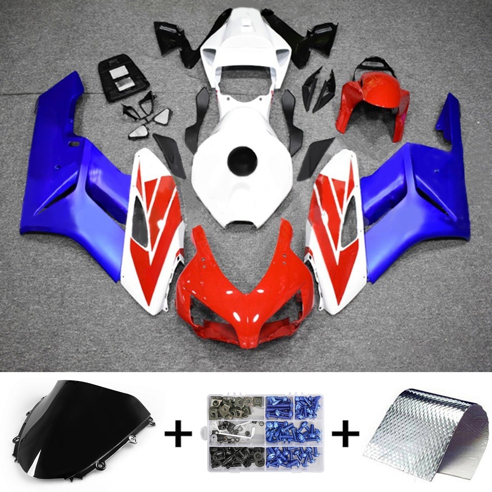 2004-2005 Honda CBR1000RR kuipset carrosserie kunststof ABS