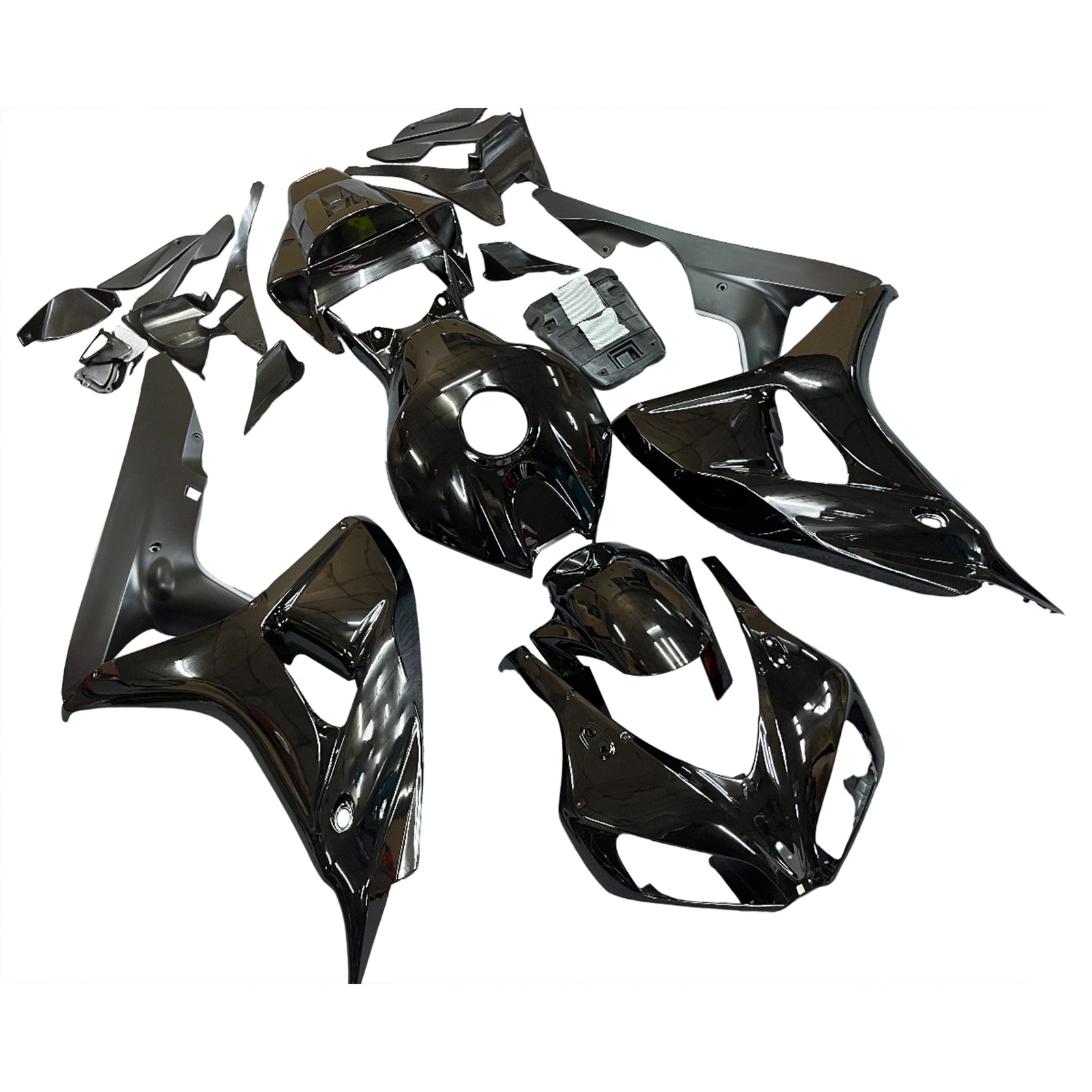 2006-2007 CBR1000RR Carrosseriekuip Zwart ABS Spuitgegoten kunststoffen Set Generiek