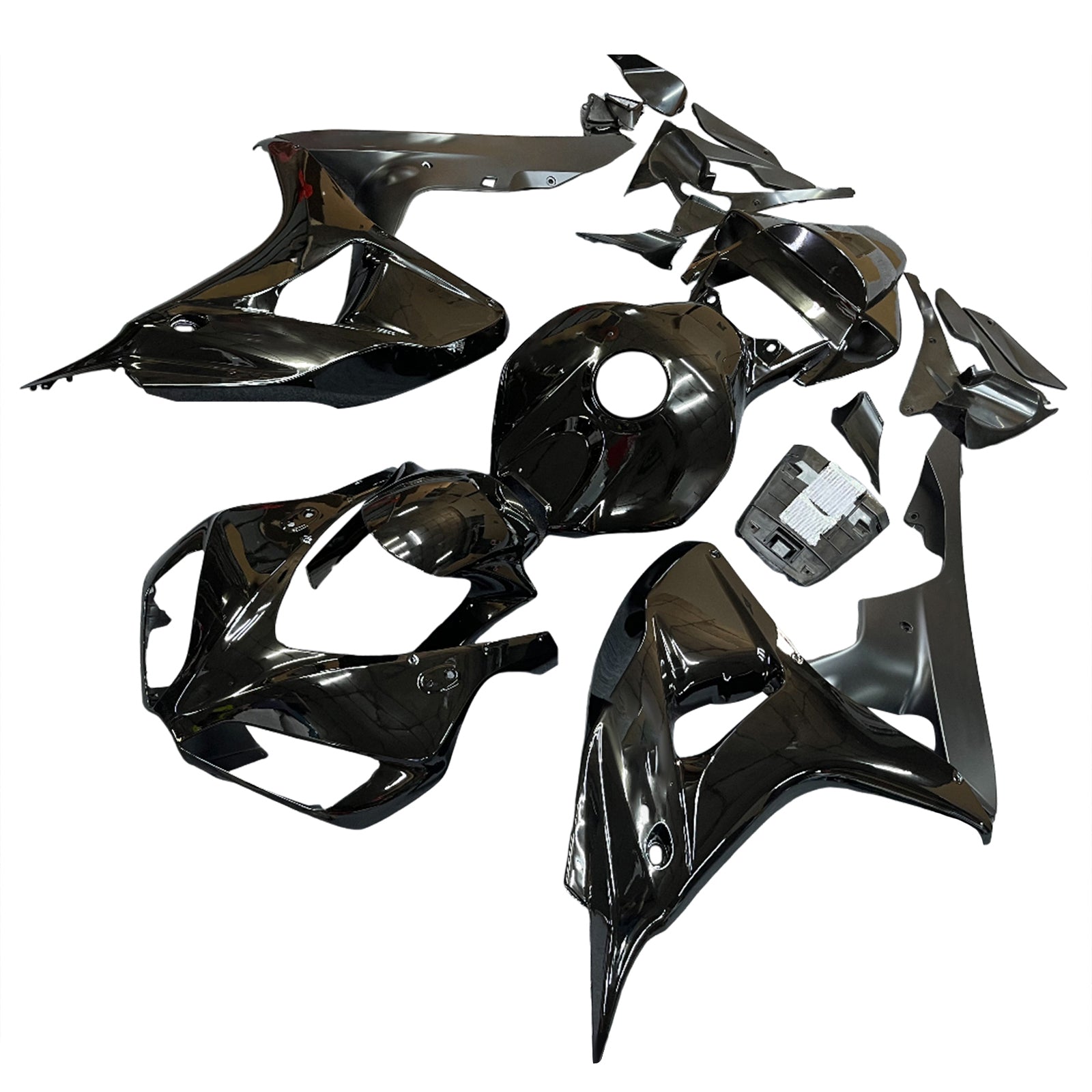 2006-2007 CBR1000RR Carrosseriekuip Zwart ABS Spuitgegoten kunststoffen Set Generiek
