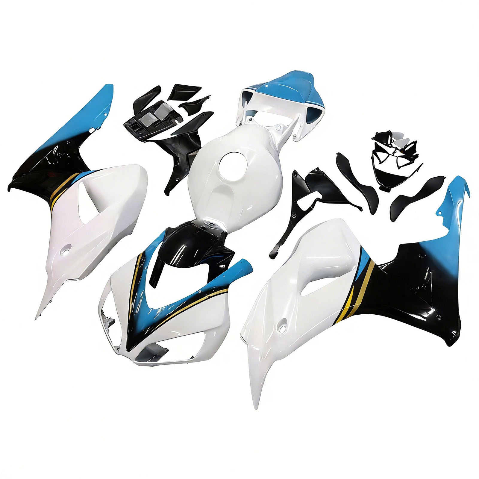 2006-2007 CBR1000RR Bodywork Fairing ABS Injection Molded Plastics Set 6# Generic