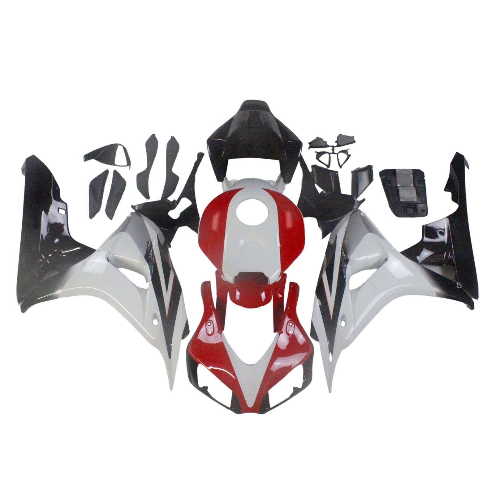 2006-2007 CBR1000RR Bodywork Fairing Red Abs Injection Molded Plastics Set Generic