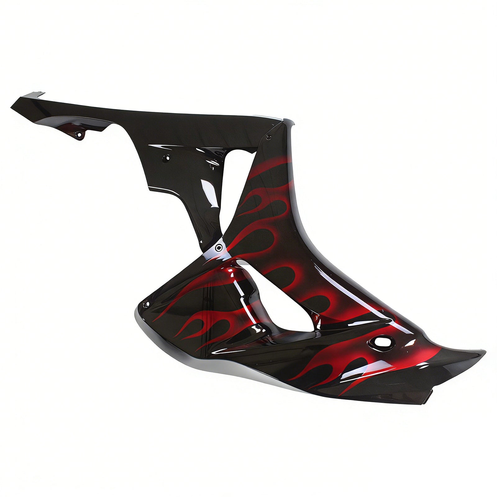 2006-2007 Honda CBR 1000 RR Black & Red Flame Shark Racing Amotopart Fairings