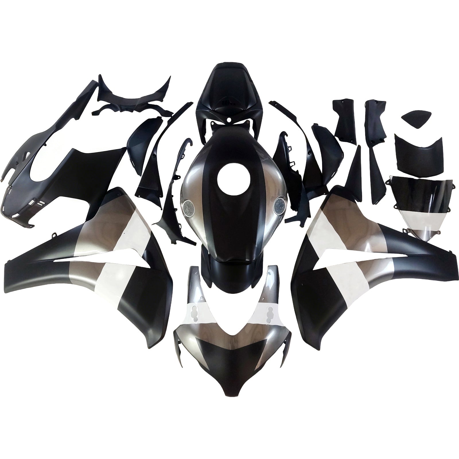 2008-2011 Honda CBR 1000 RR Black Silver Repsol Racing Fairings Generic