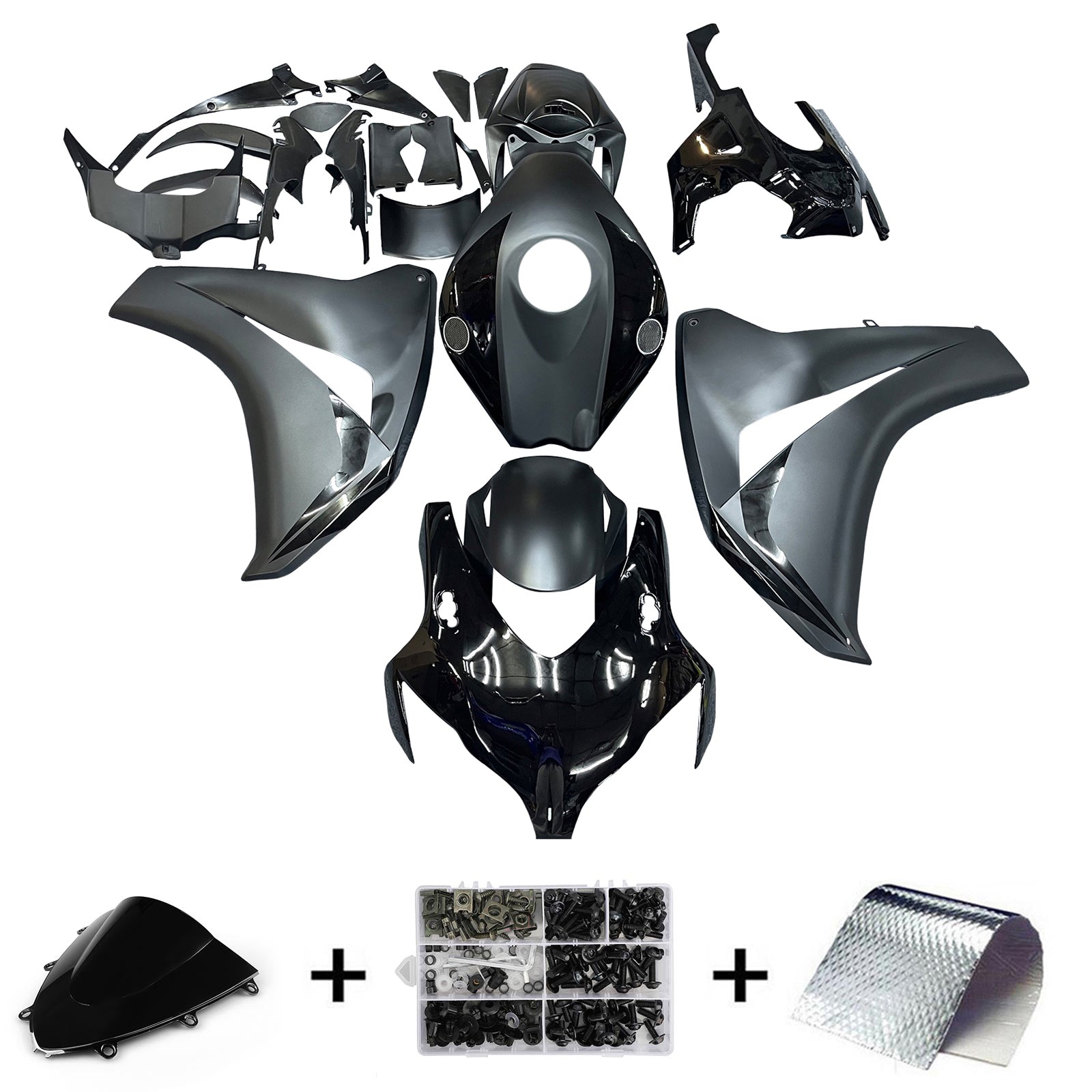 2008-2011 Honda CBR1000RR Injection Fairing Kit Bodywork Plastic ABS#200