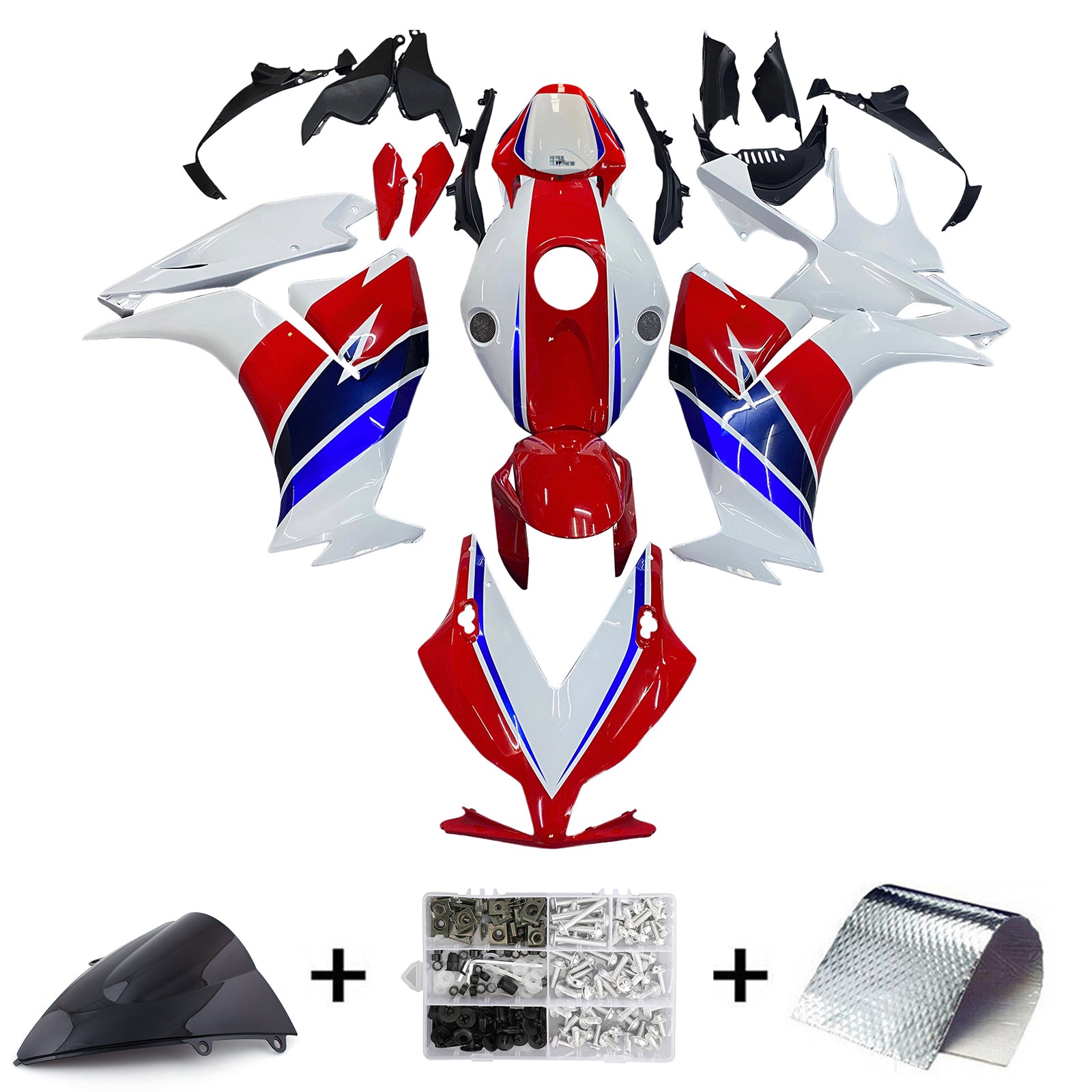 Para CBR1000RR (2012-2016) Fansagem de carrocerias de injeção ABS PLÁTICOS MOLADOS DE PLÁSICOS HOT LENCER GENERIC