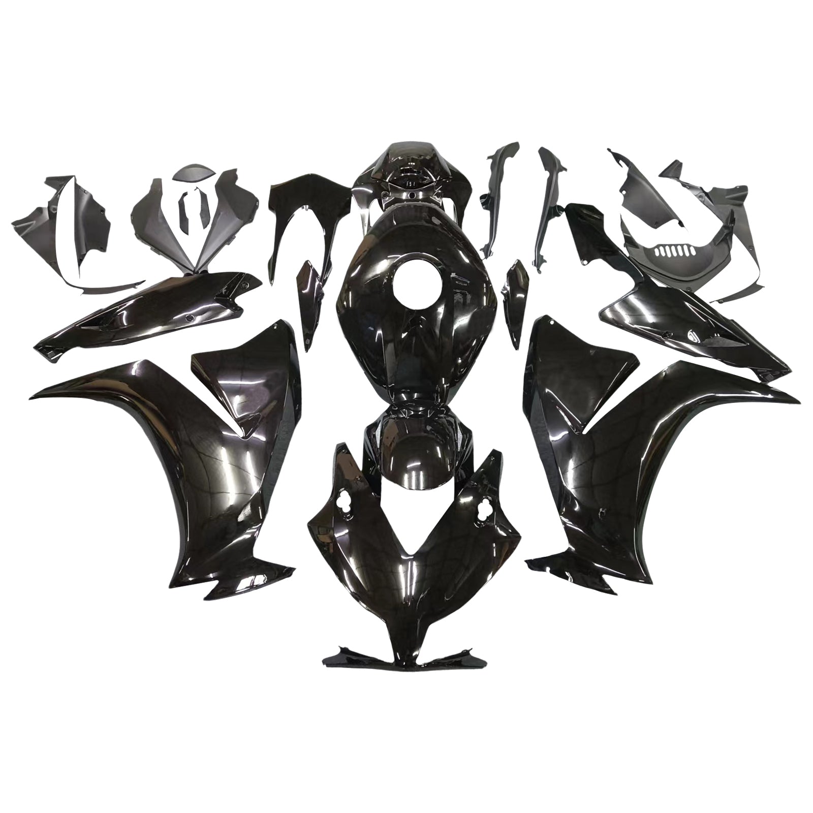 2012-2016 Honda CBR1000RR Black CBr Racing Fairings Generic
