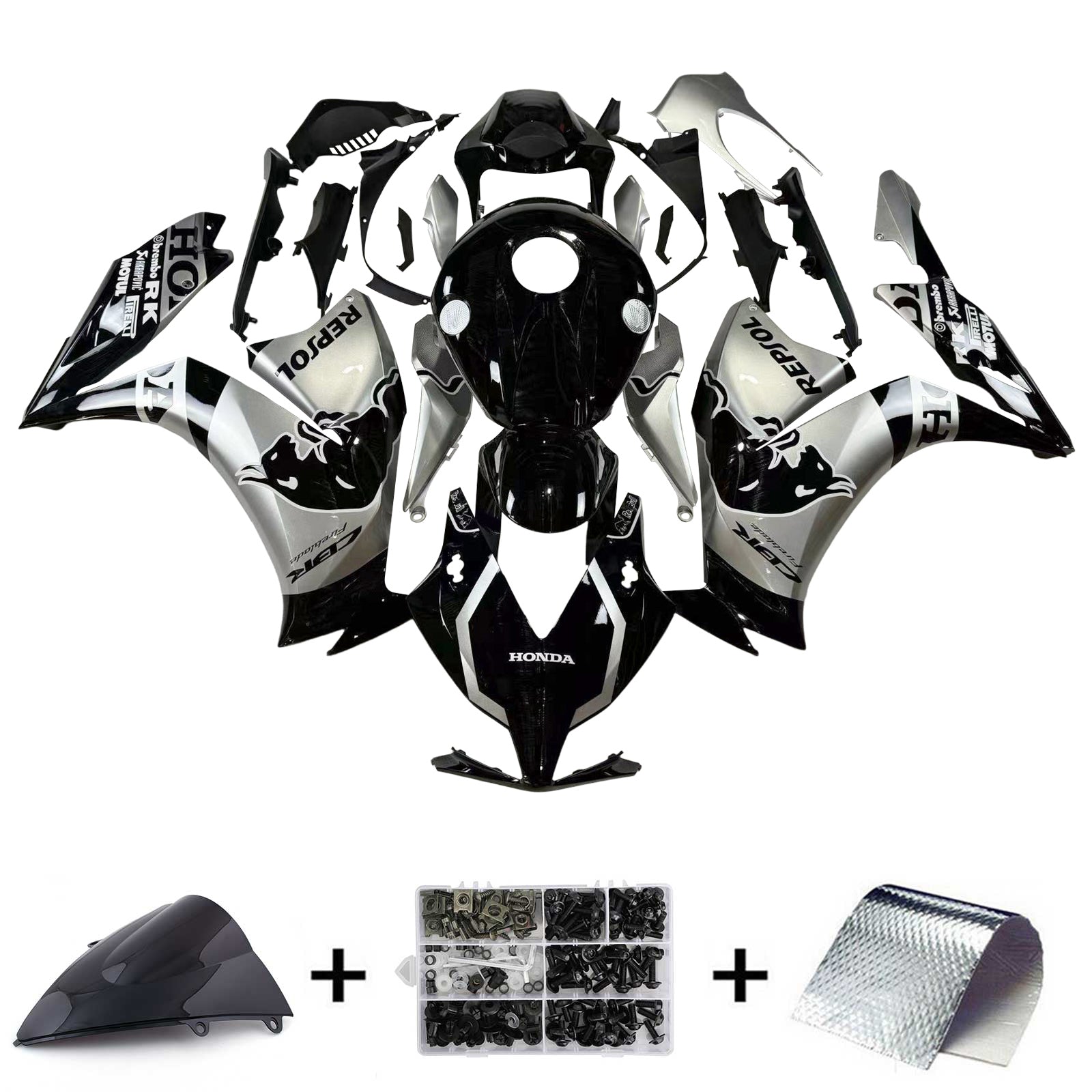 2012-2016 Honda CBR1000RR Injection Fairing Kit Bodywork Plastic ABS#170