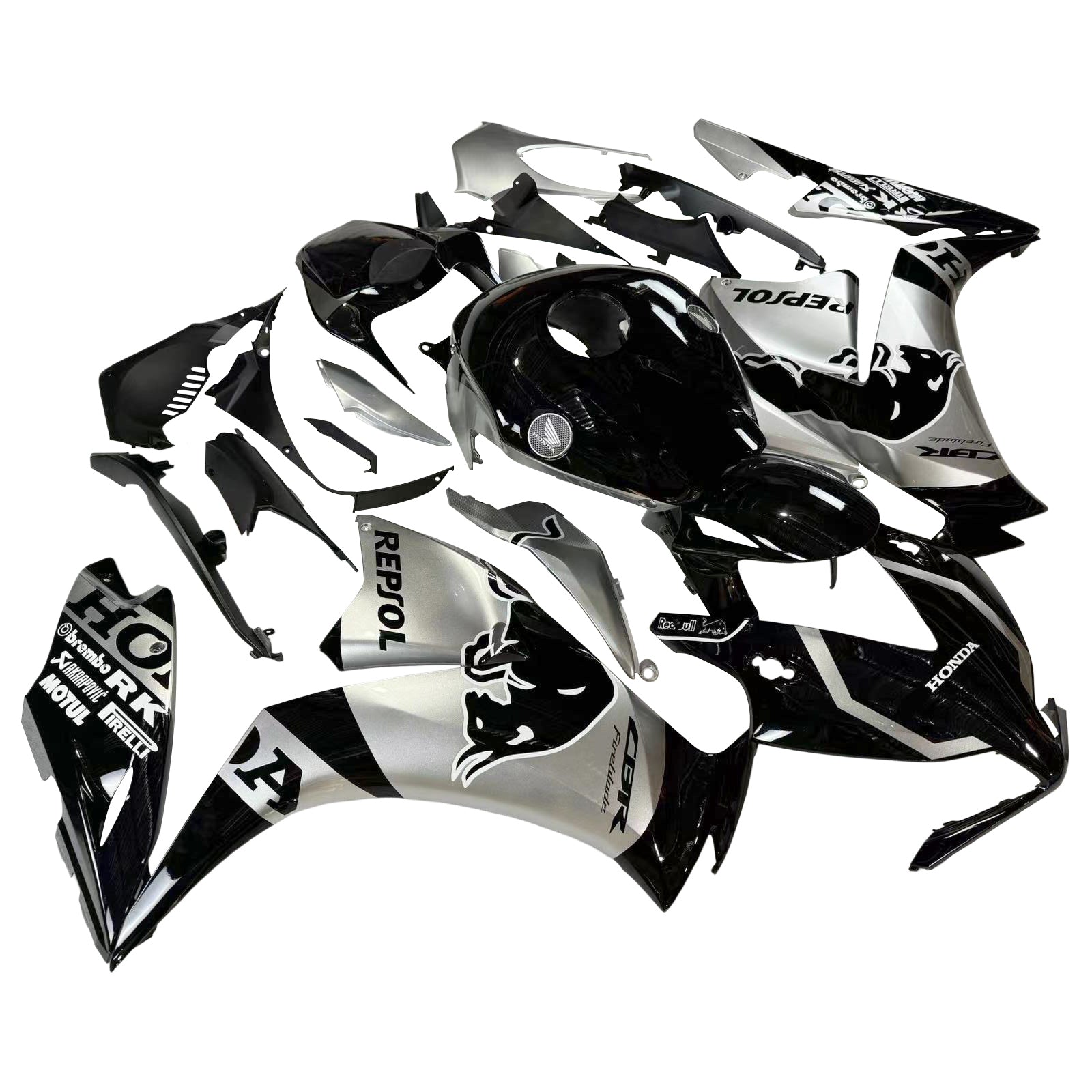 Kit de carénage d'injection Honda CBR1000RR 2012-2016, carrosserie en plastique ABS #170