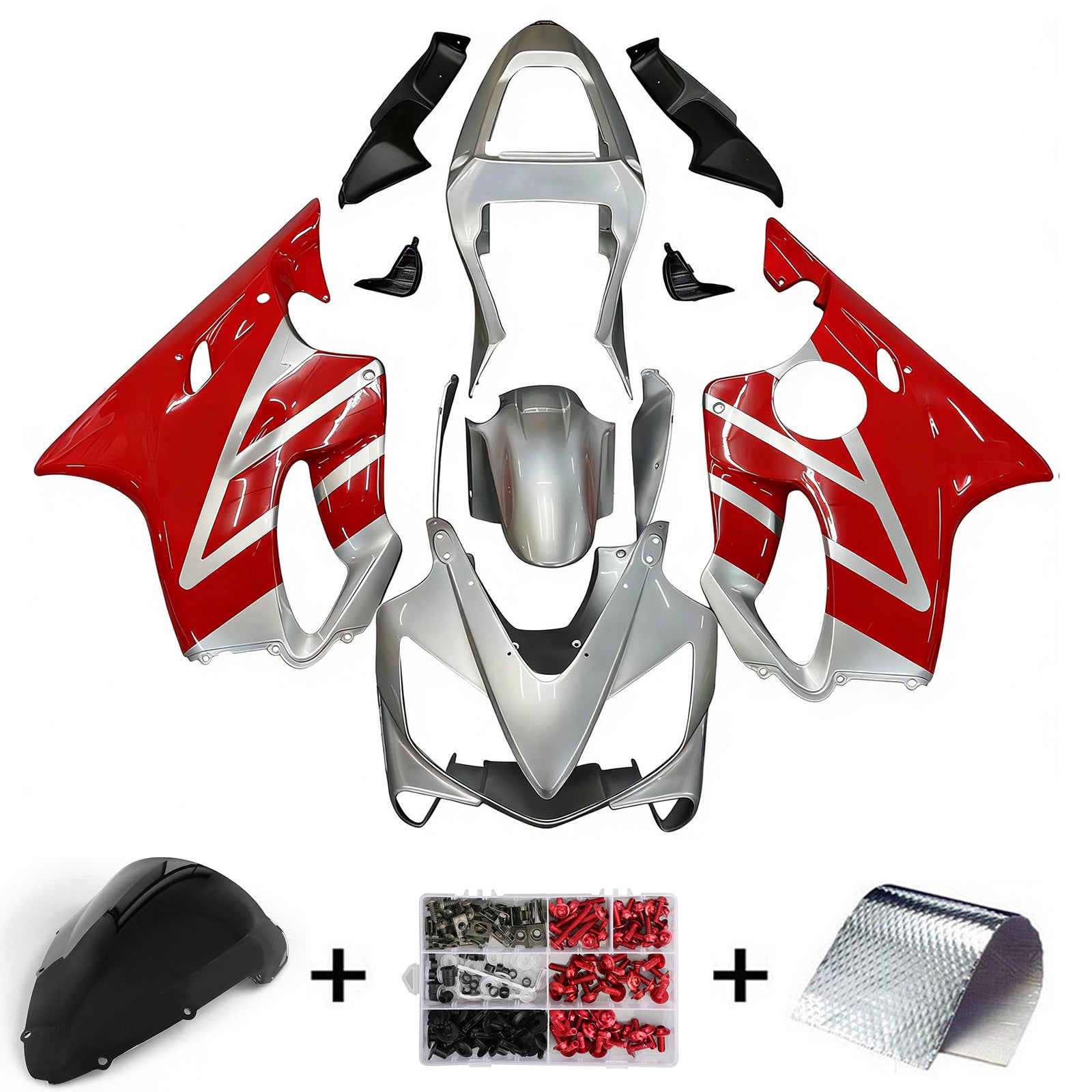 2001-2003 Honda CBR600 F4i Kit de carénage d'injection carrosserie plastique ABS