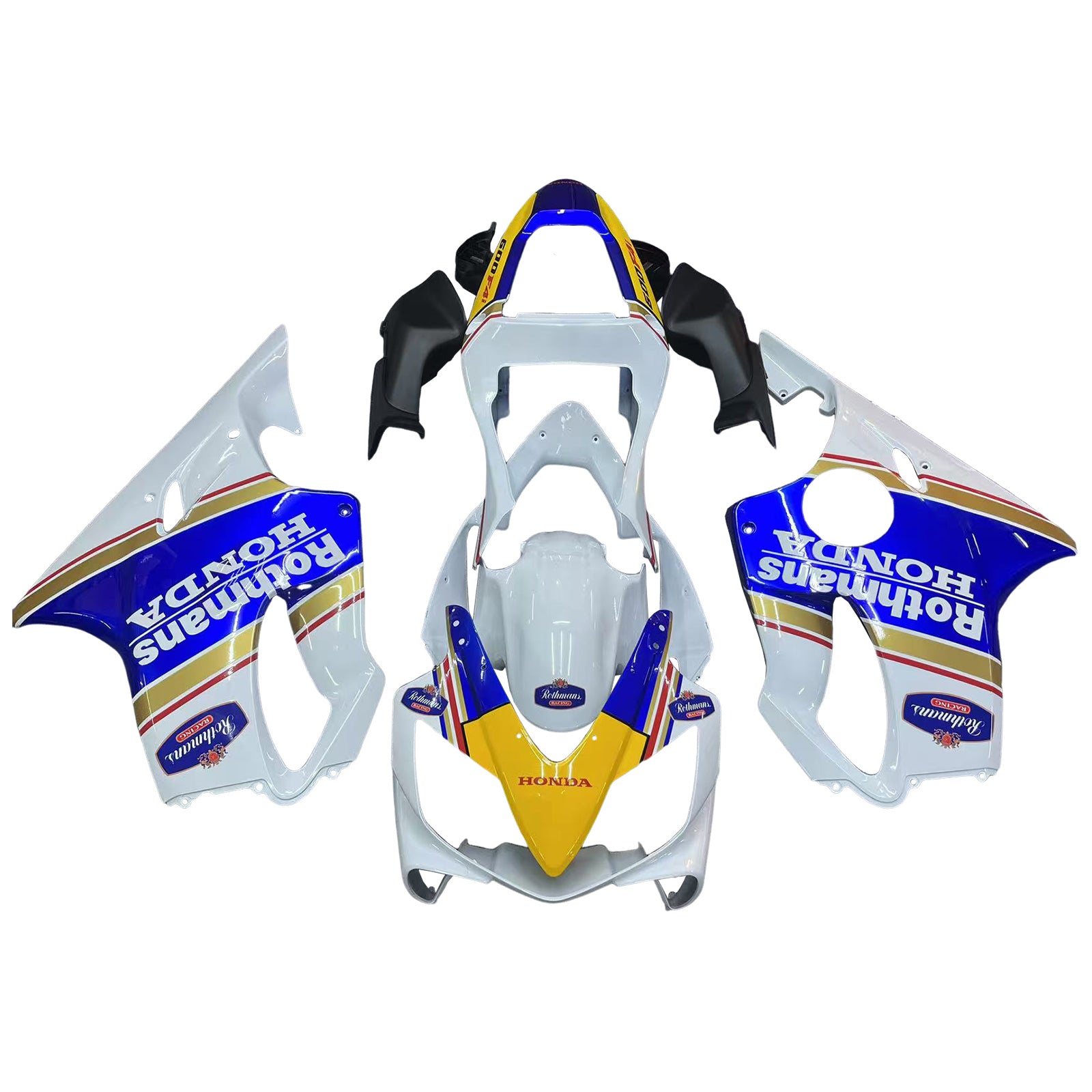 2001-2003 Honda CBR 600 F4i White Rothmans Honda Racing Fairings Generic