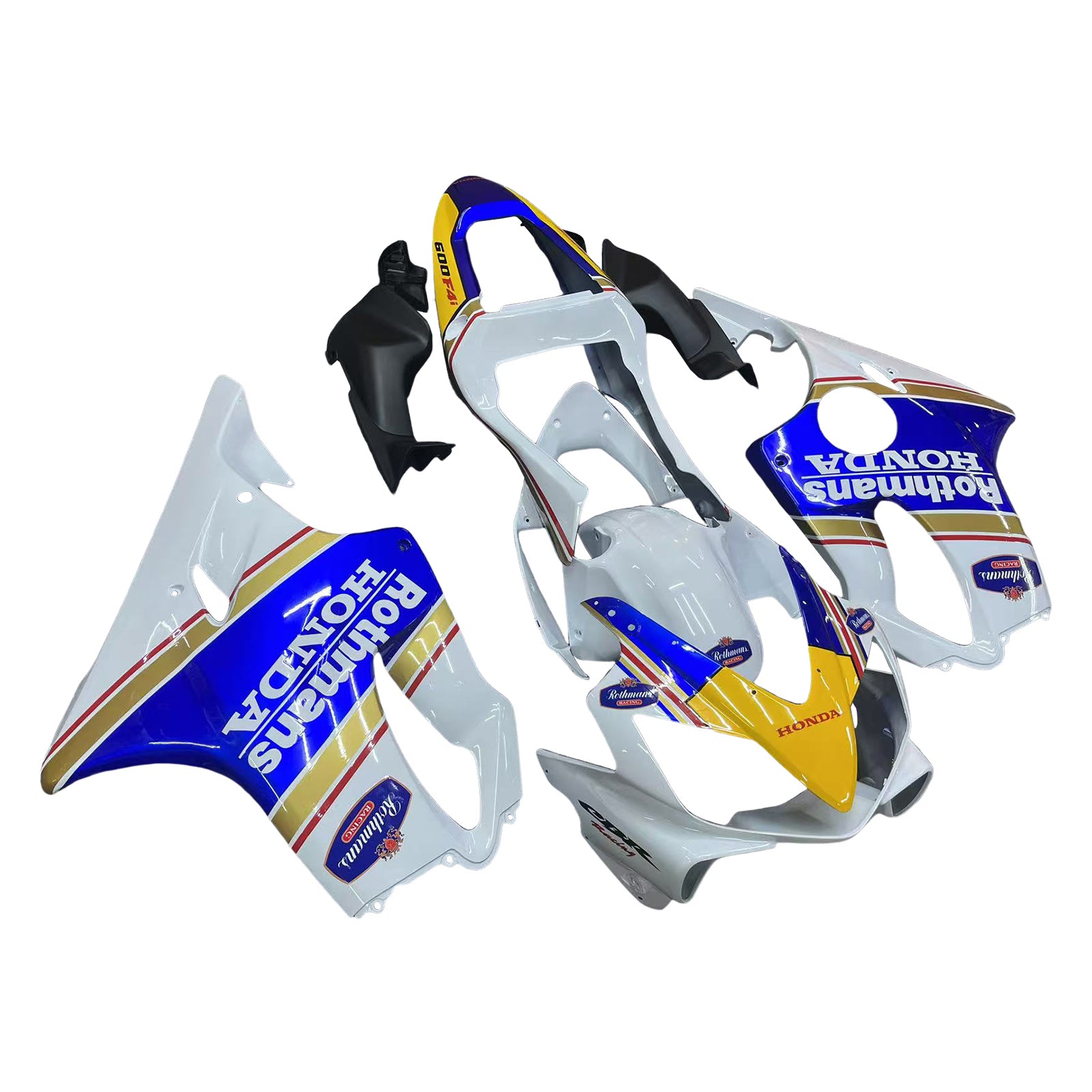 2001-2003 Honda CBR 600 F4i White Rothmans Honda Racing Fairings générique