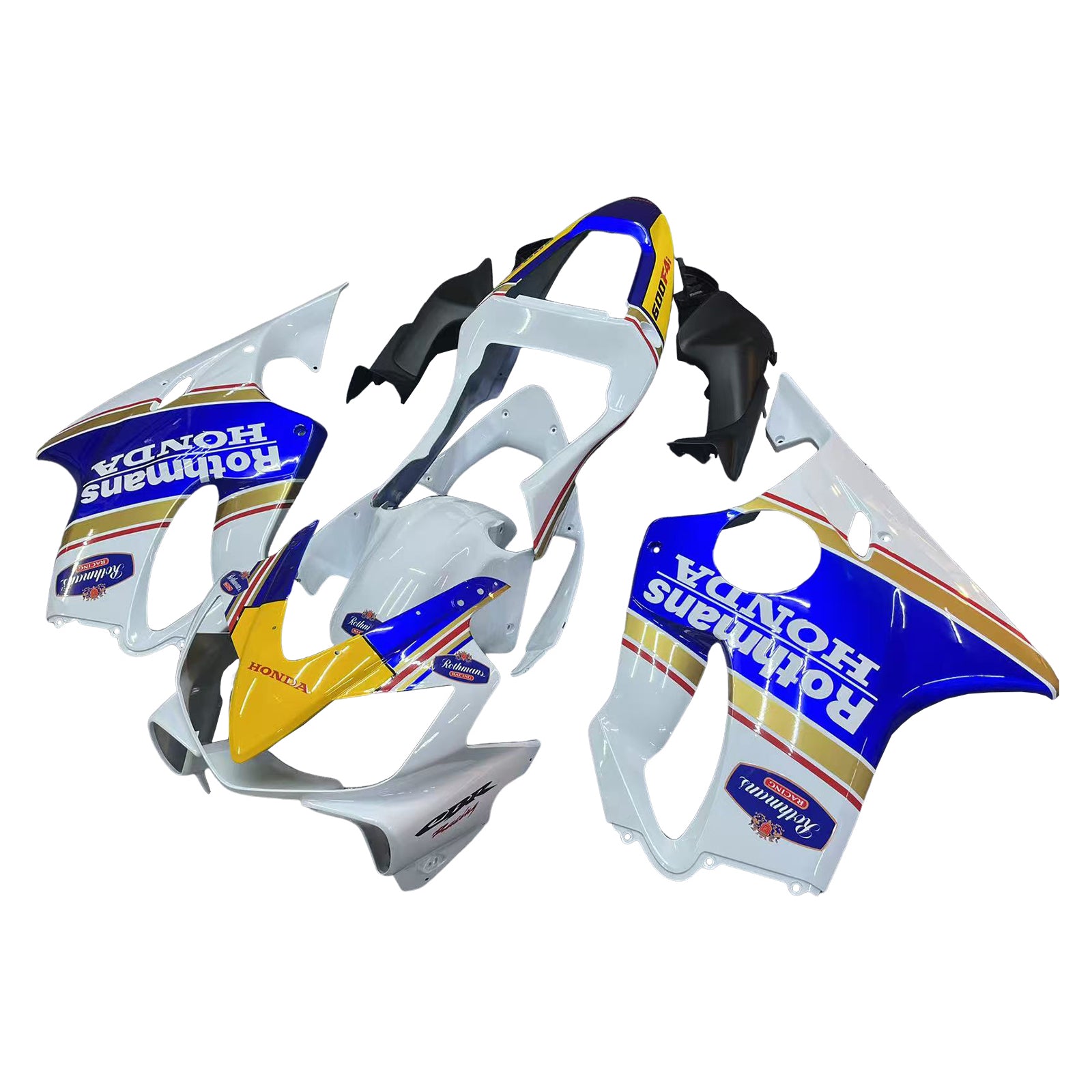 2001-2003 Honda CBR 600 F4i White Rothmans Honda Racing Fairings générique