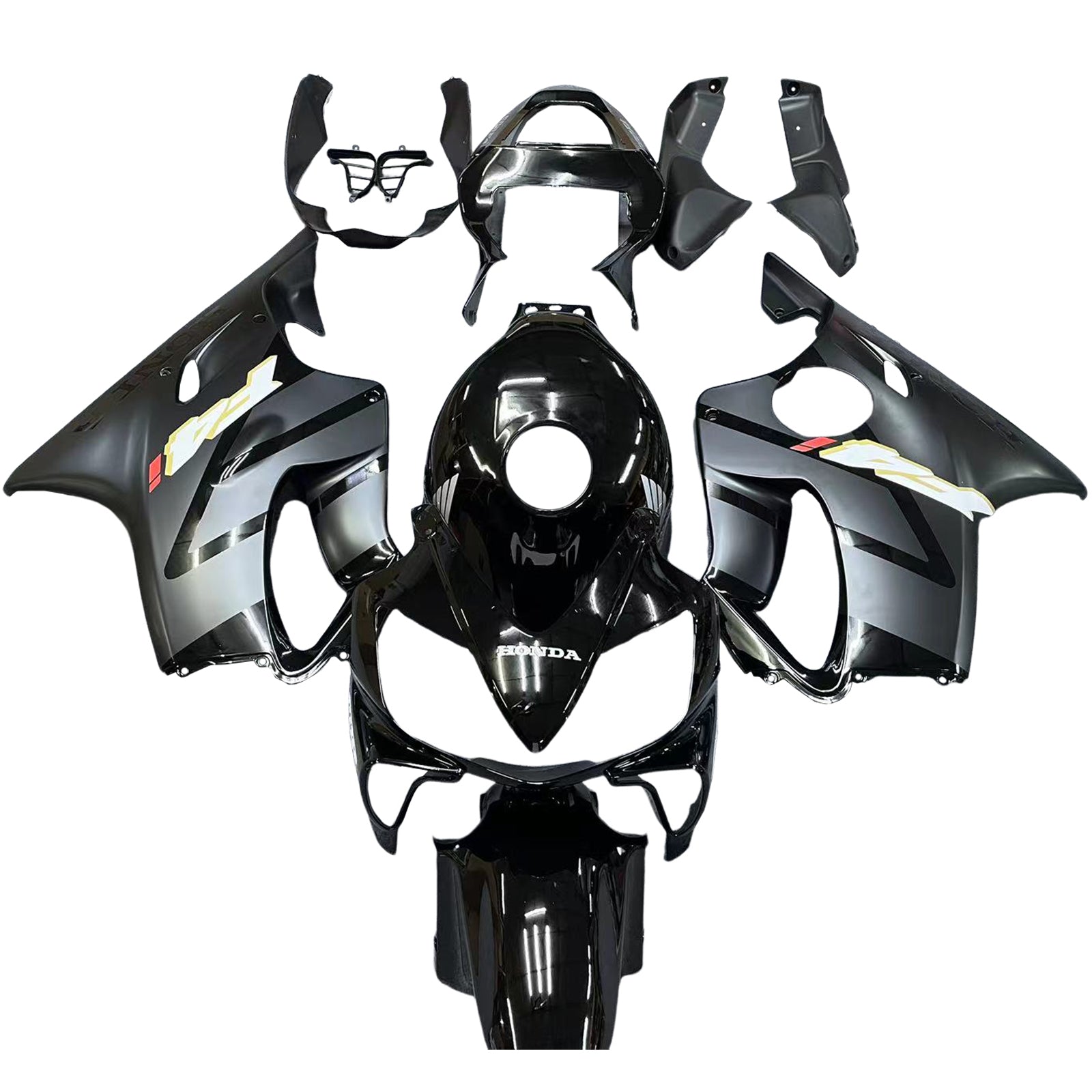 2001-2003 Honda CBR600 F4i Kit de carénage d'injection carrosserie plastique ABS # 133