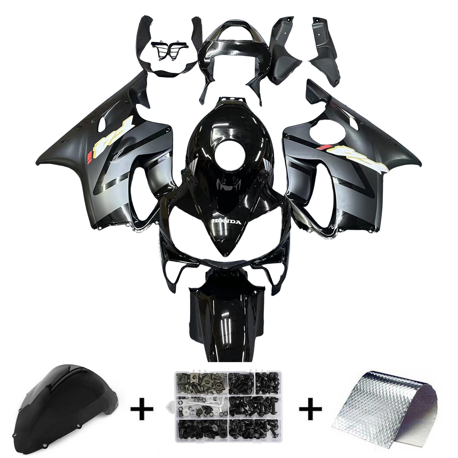 2001-2003 Honda CBR600 F4i Injection Fairing Kit Bodywork Plastic ABS#133