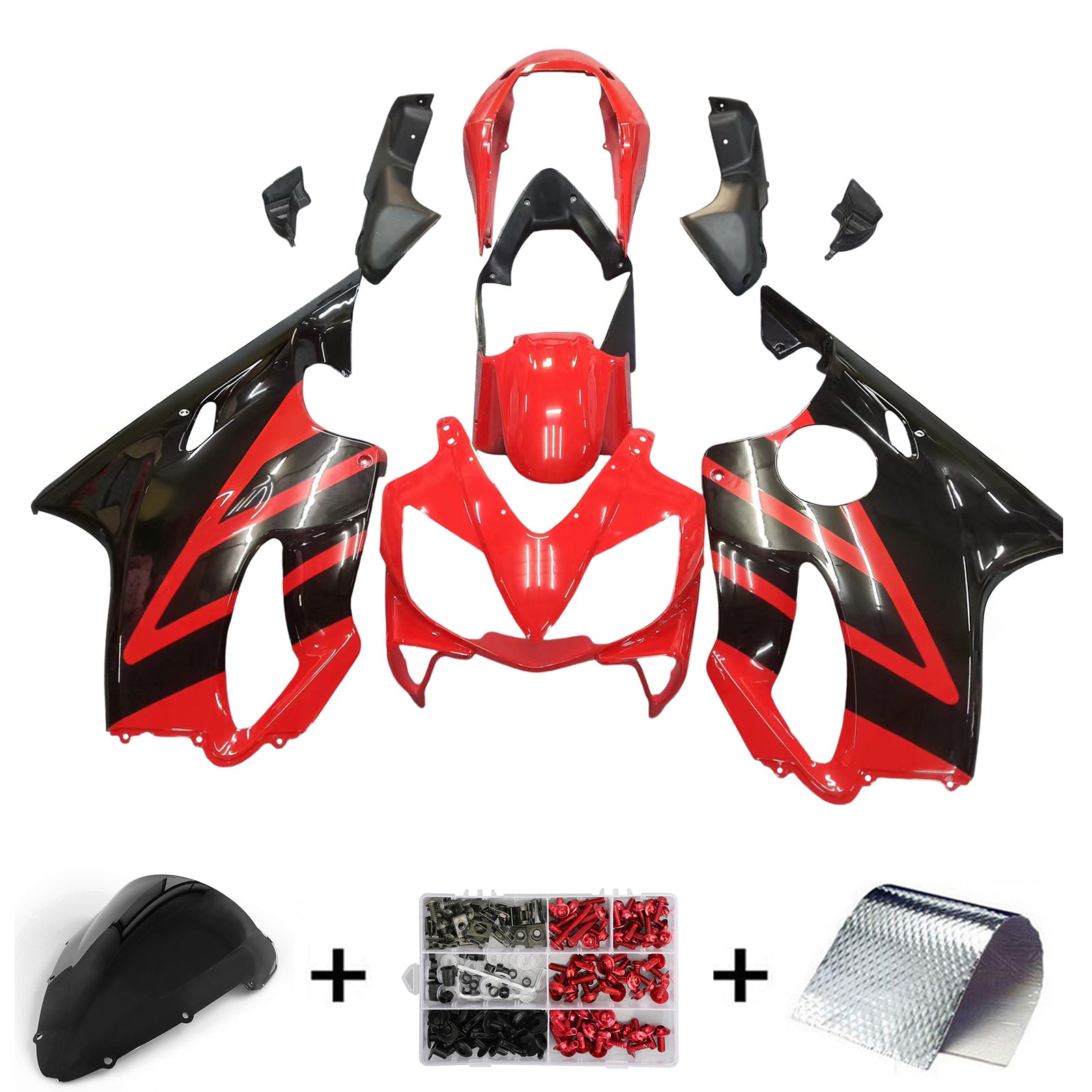 2004-2007 Honda CBR600 F4i Injection Fairing Kit Karosseri Plast ABS