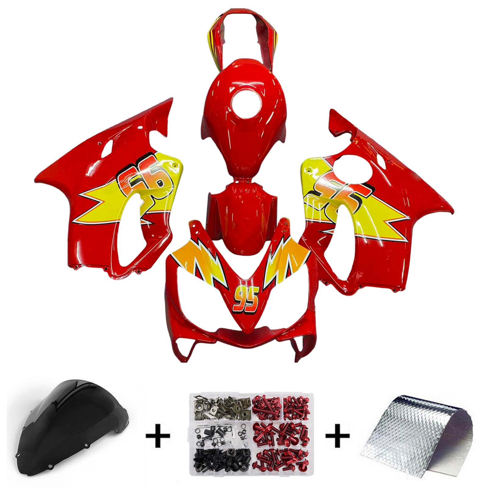Injection Fairing Kit Bodywork Plastic ABS For Honda CBR600 F4i 2004-2007