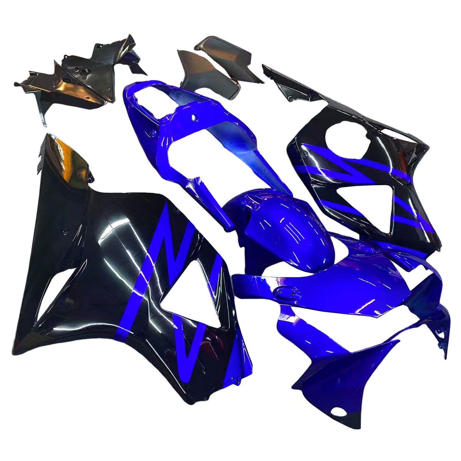 2002-2003 Honda CBR 954 RR Blauw & Zwart RR Racing Stroomlijnkappen Algemeen
