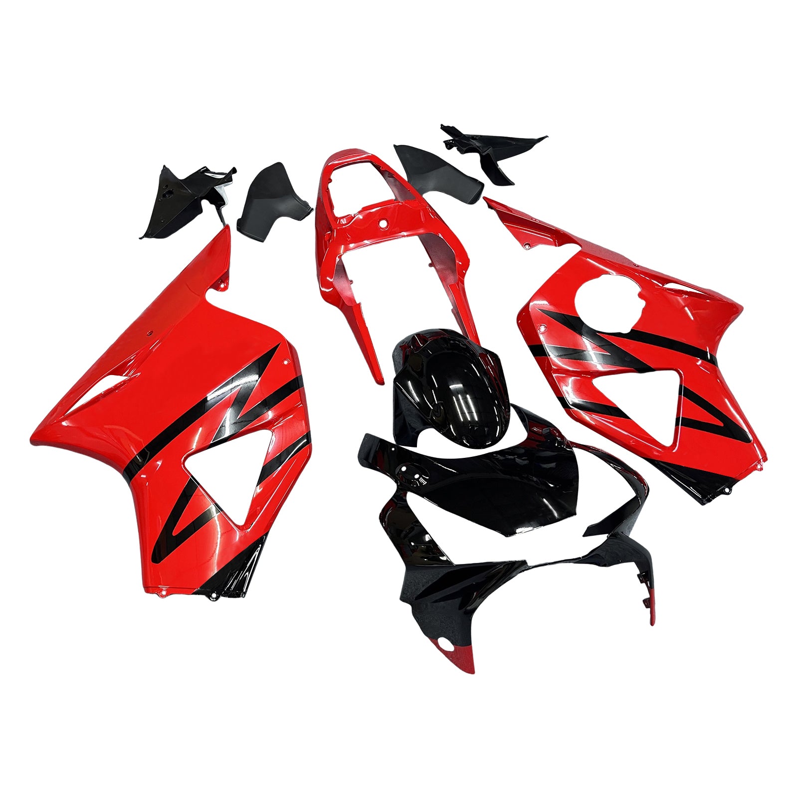2002-2003 Honda CBR 954 RR Rød & Svarte RR Racing-kåper generisk