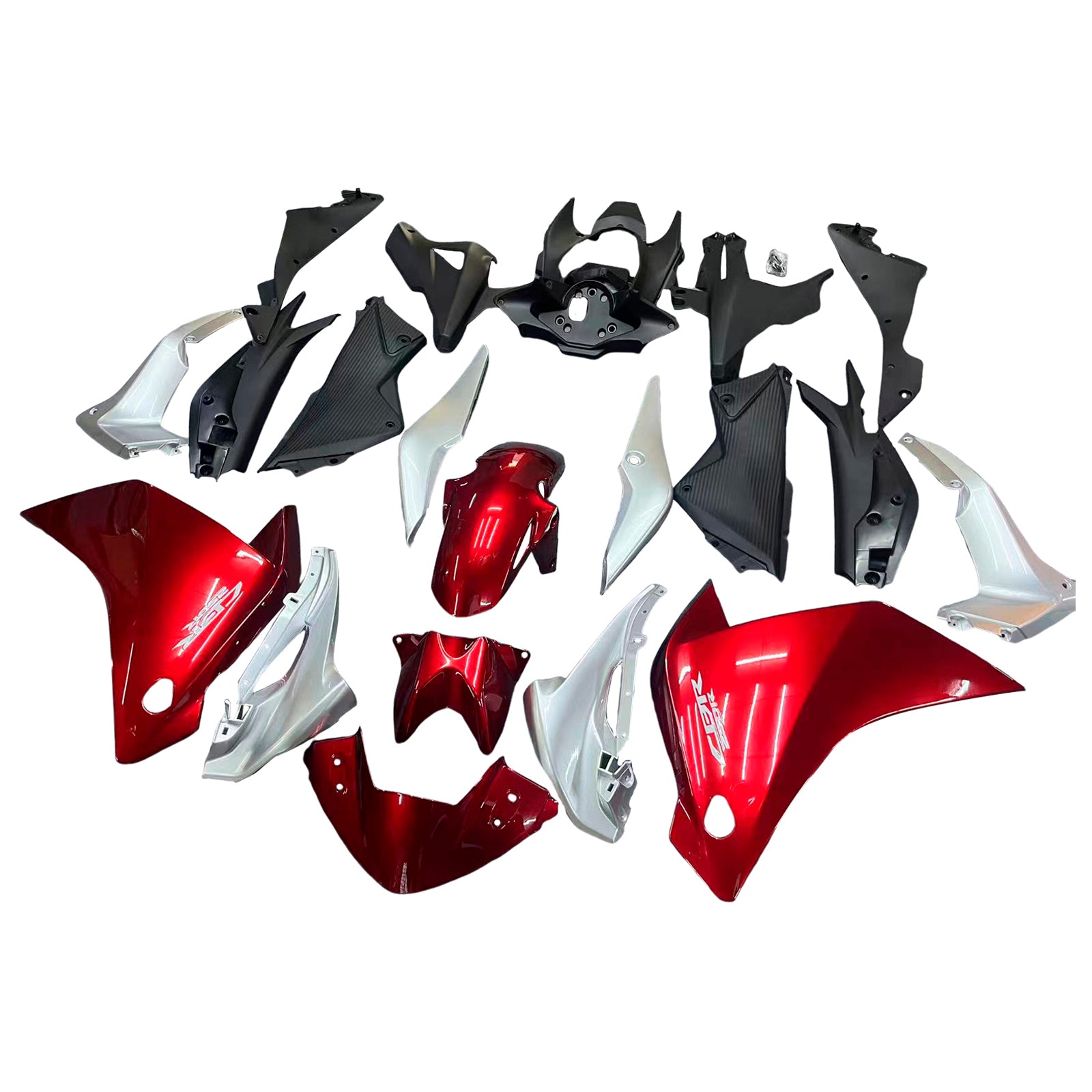 2011-2015 Honda CBR250R Amotopart Fairings Red Silver CBR Racing Customs Fairing