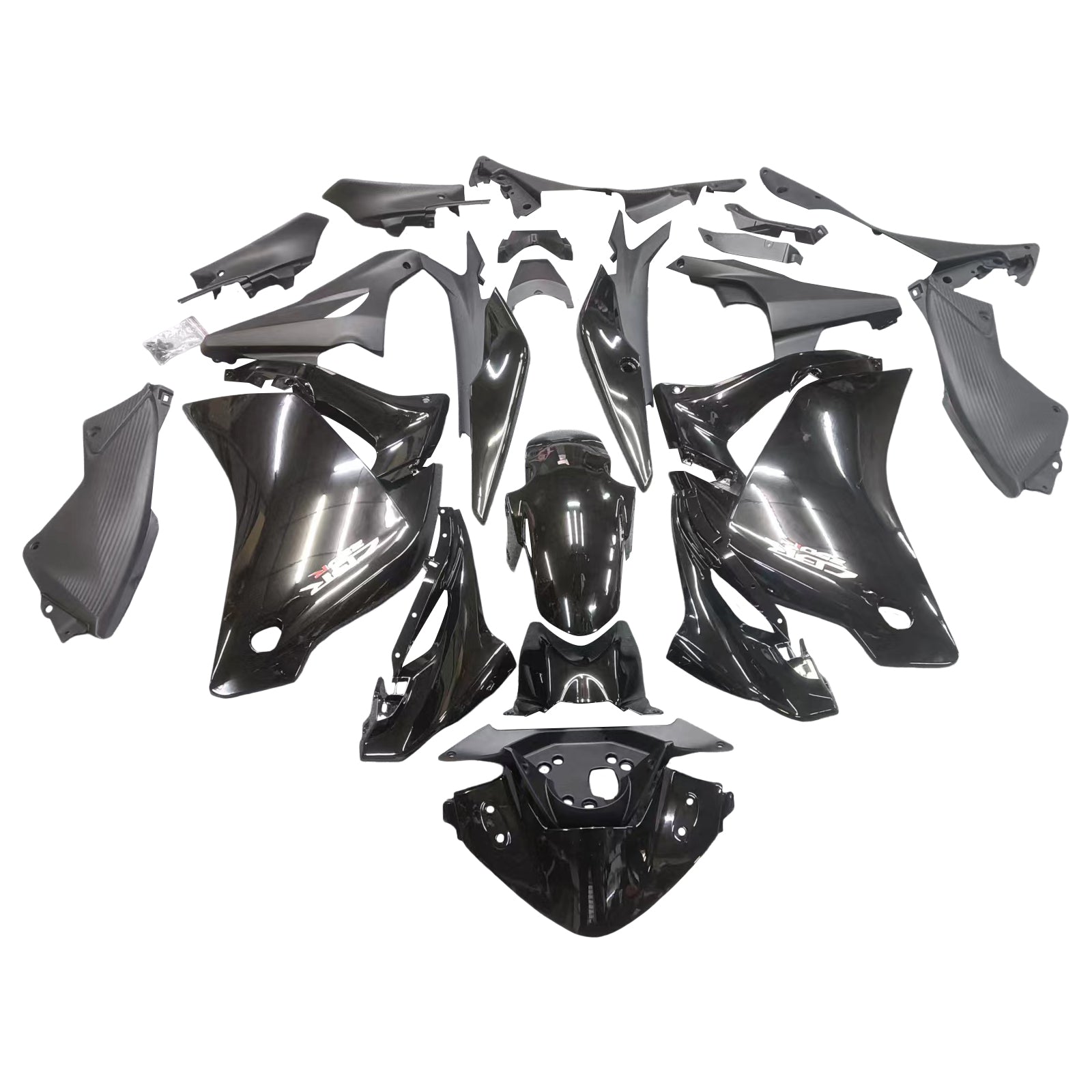 2011-2015 Honda CBR250R Black CBR Racing Fairings Generic