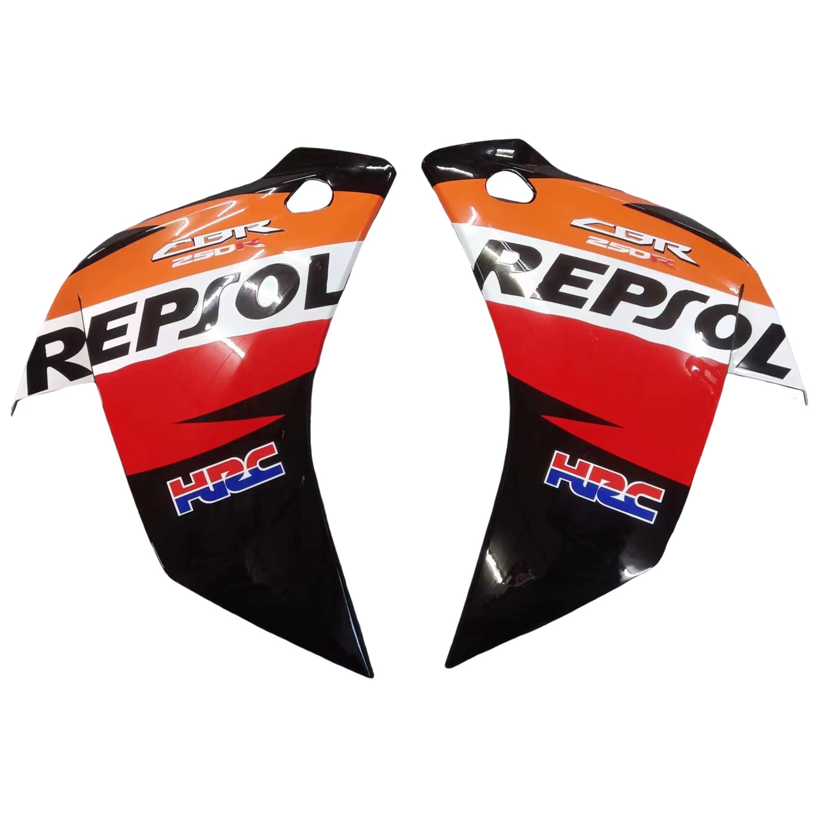 2011-2015 Honda CBR250R Repsol oranje racestroomlijnkappen algemeen