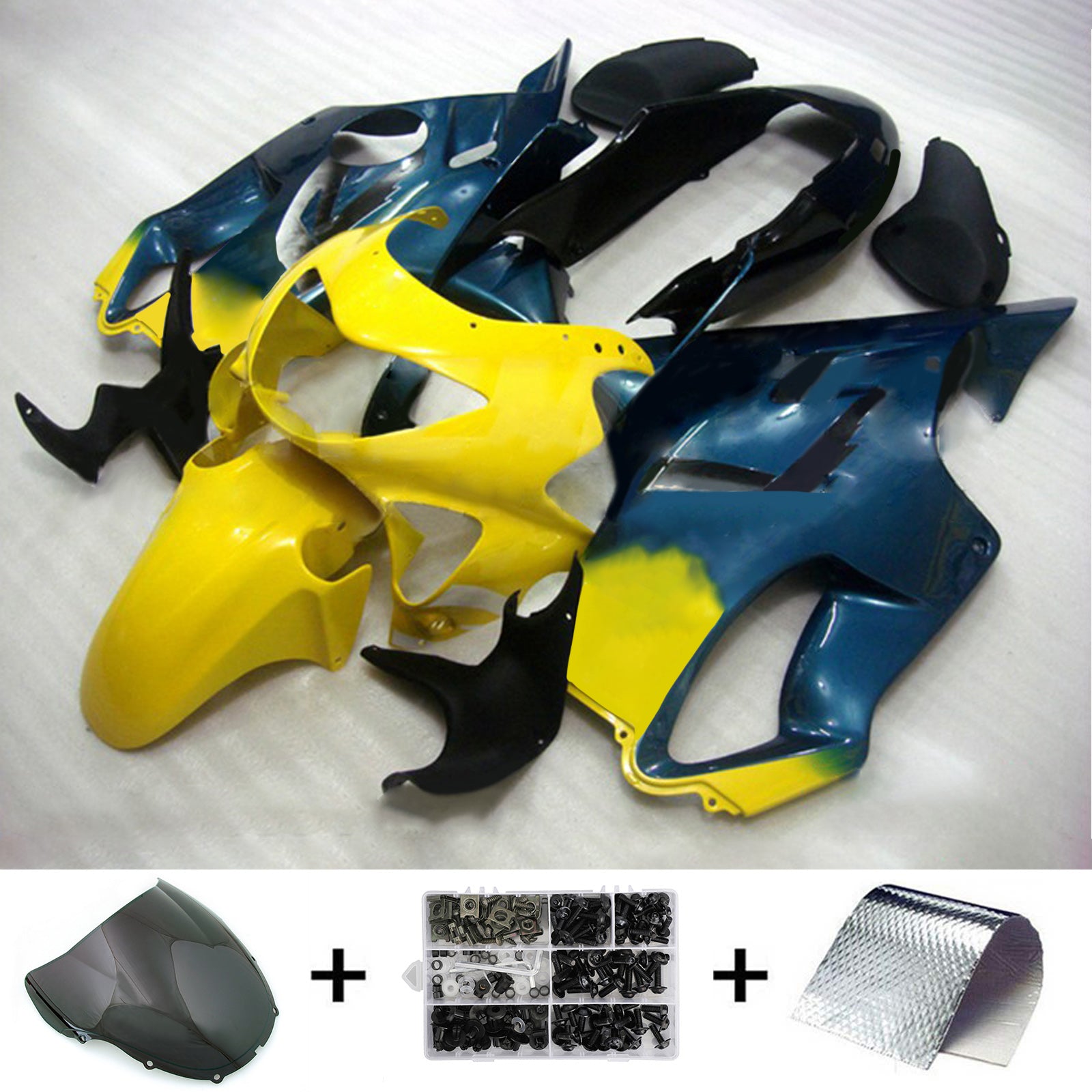 1999-2000 Honda CBR600 F4 Kit de carénage d'injection carrosserie plastique ABS # 145