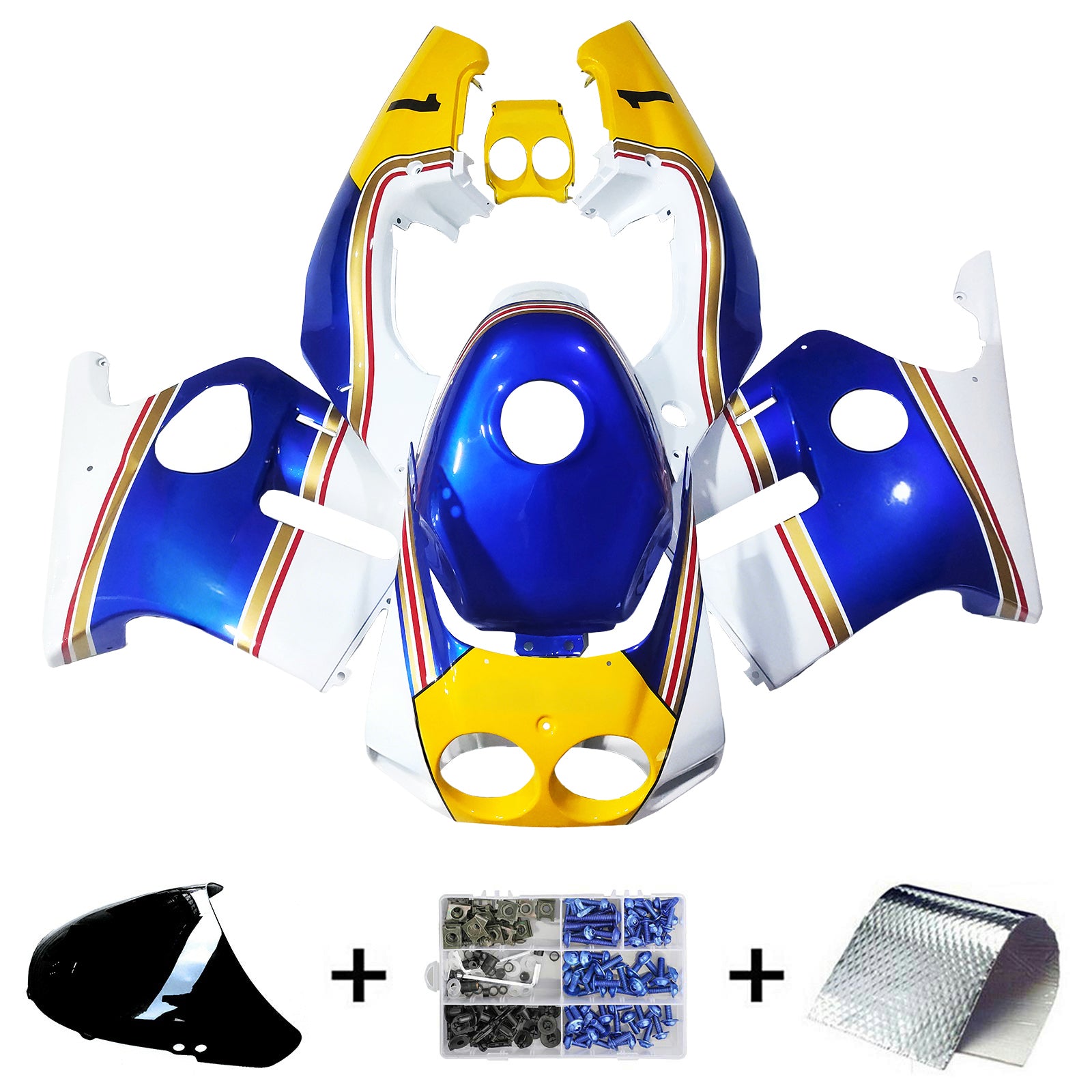 1990-1998 Honda CBR250RR MC22 Injection Fairing Kit Bodywork Plastic ABS#107