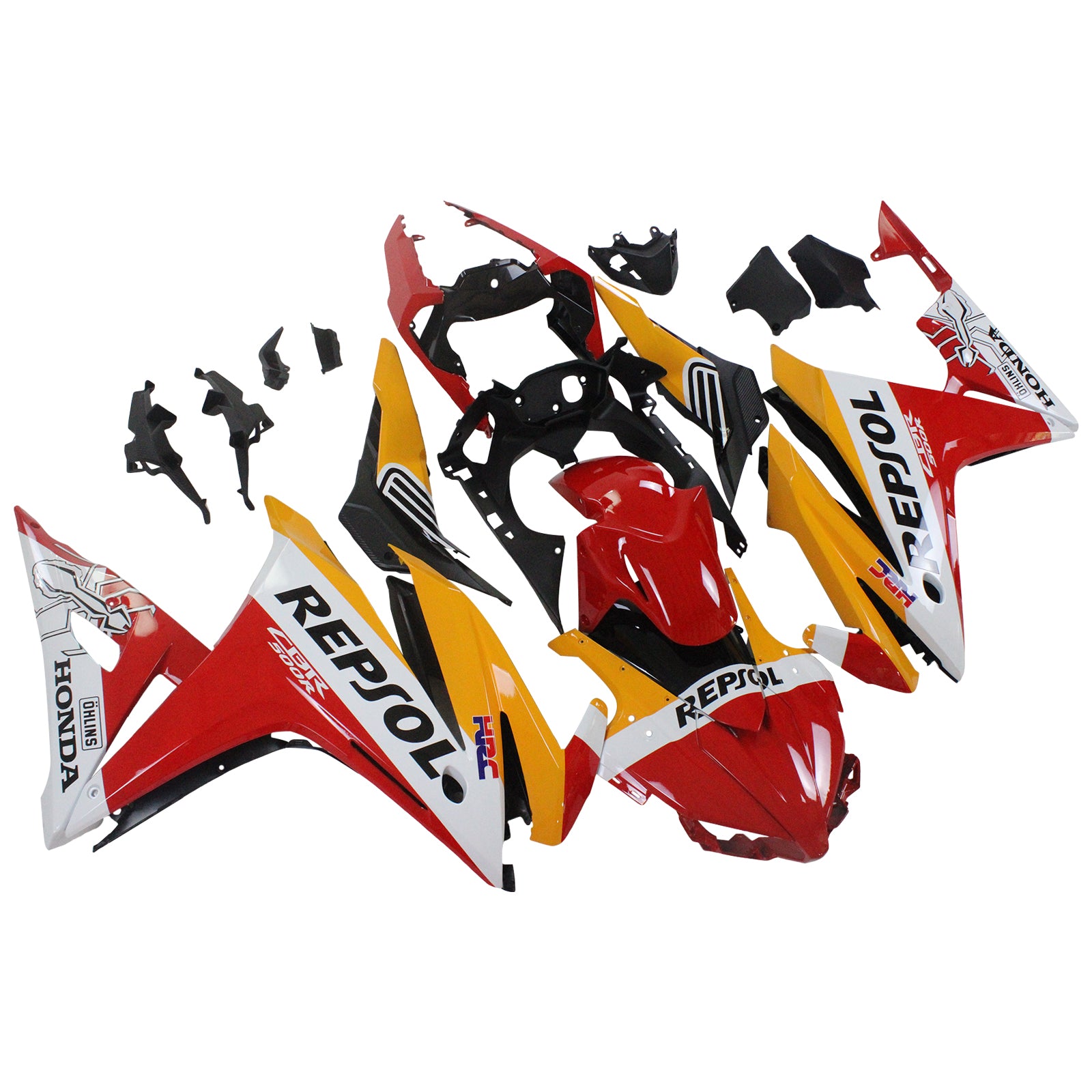 2016-2018 Honda CBR500R Kit de carénage d'injection Amotopart Carrosserie Plastique ABS #105