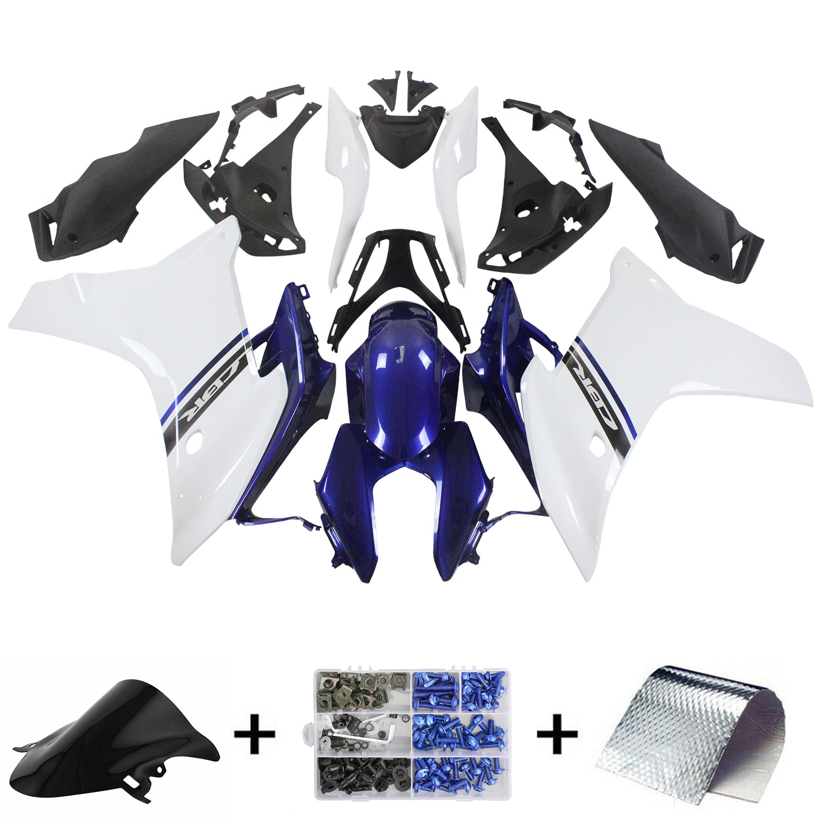 2011-2013 Honda CBR600F Amotopart Injection Fairing Kit Bodywork Plastic ABS #102