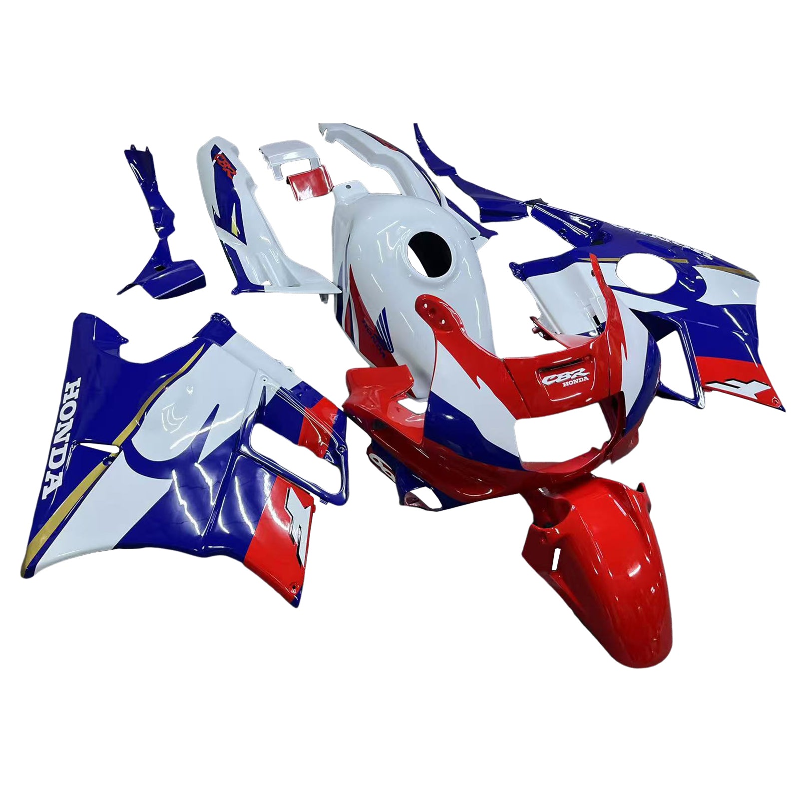 1991-1994 Honda CBR600 F2 injektionsmässa kit Bodywork Plastic ABS