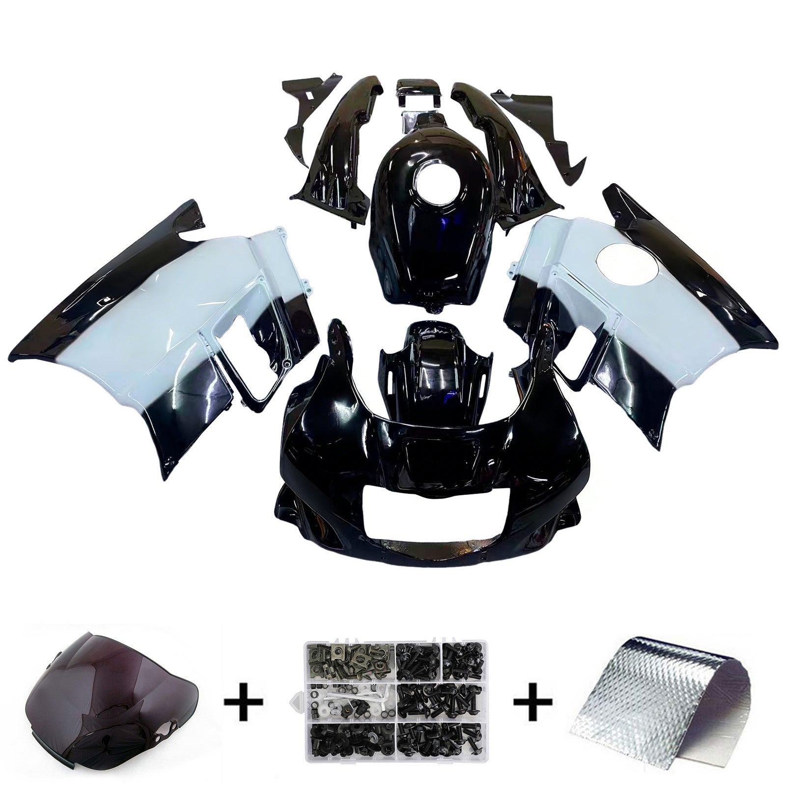 1991-1994 Honda CBR600 F2 Kit de carénage d'injection carrosserie plastique ABS