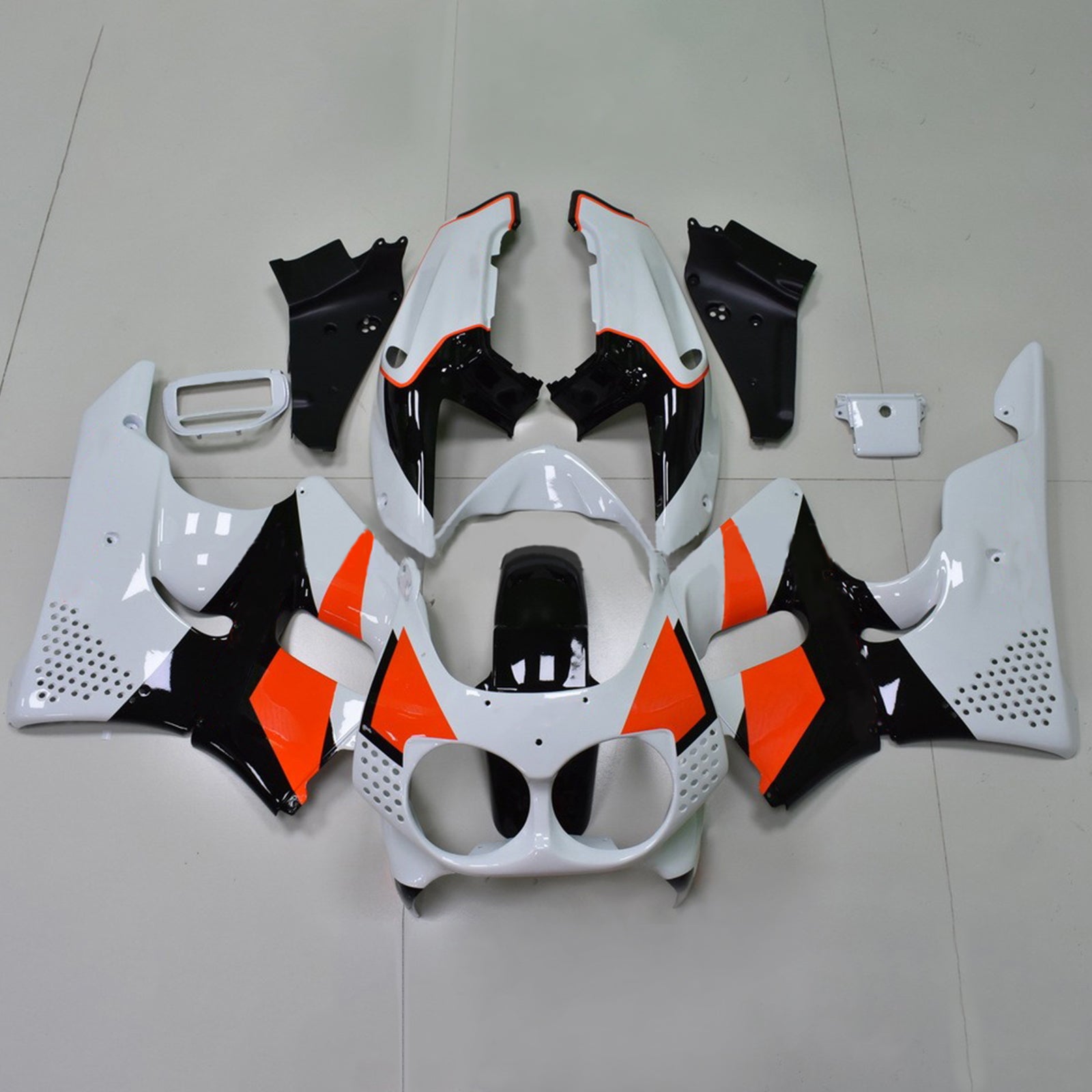 1992-1993 Honda CBR900RR 893 Kit de carénage d'injection Amotopart carrosserie plastique ABS #107
