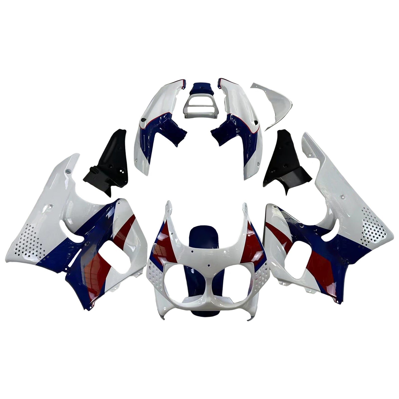 1992-1993 Honda CBR900RR 893 Amotopart injectiekuipset carrosserie kunststof ABS #110