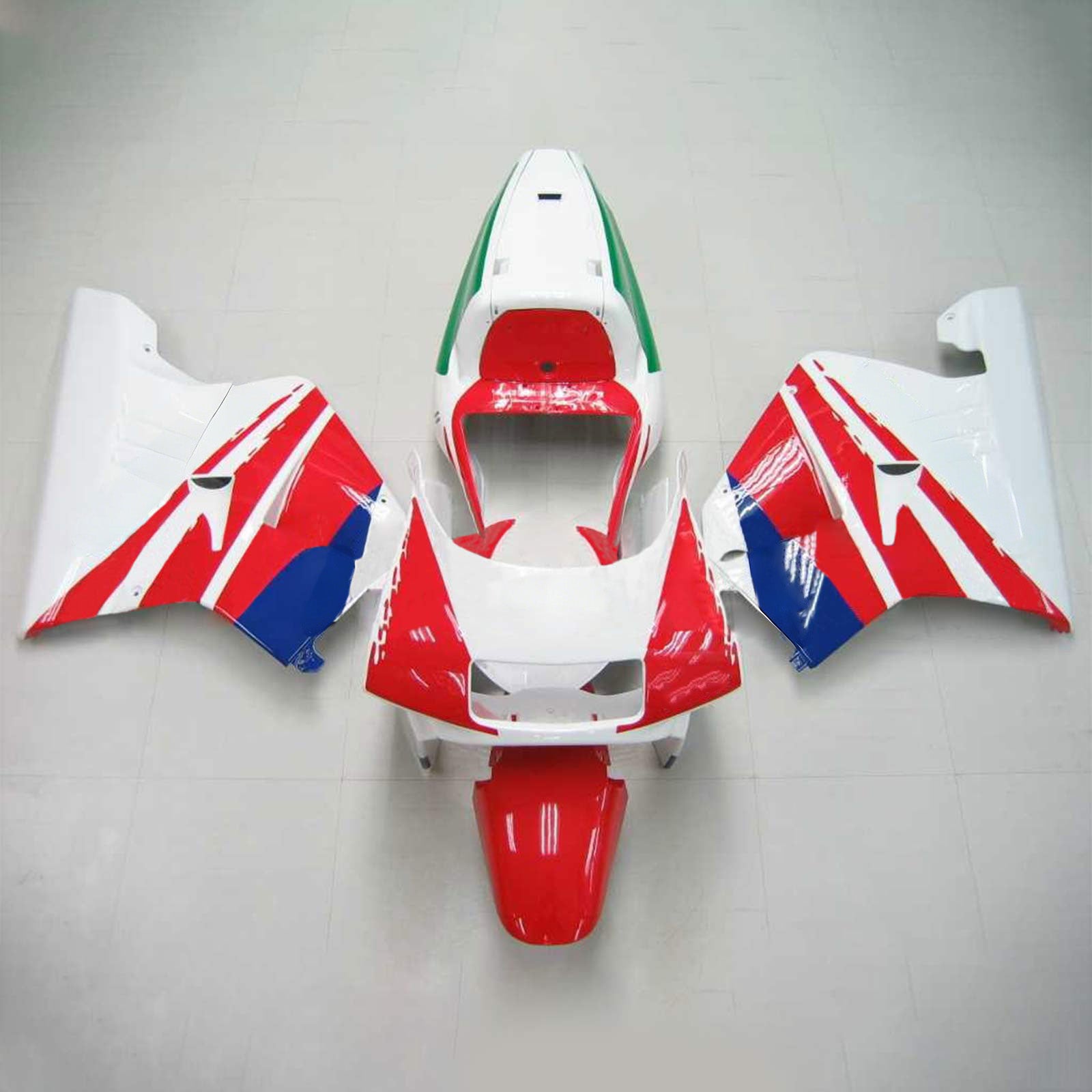 1990-1993 Honda NSR250 PGM-3 Amotopart Kit de carénage d'injection carrosserie plastique ABS #107