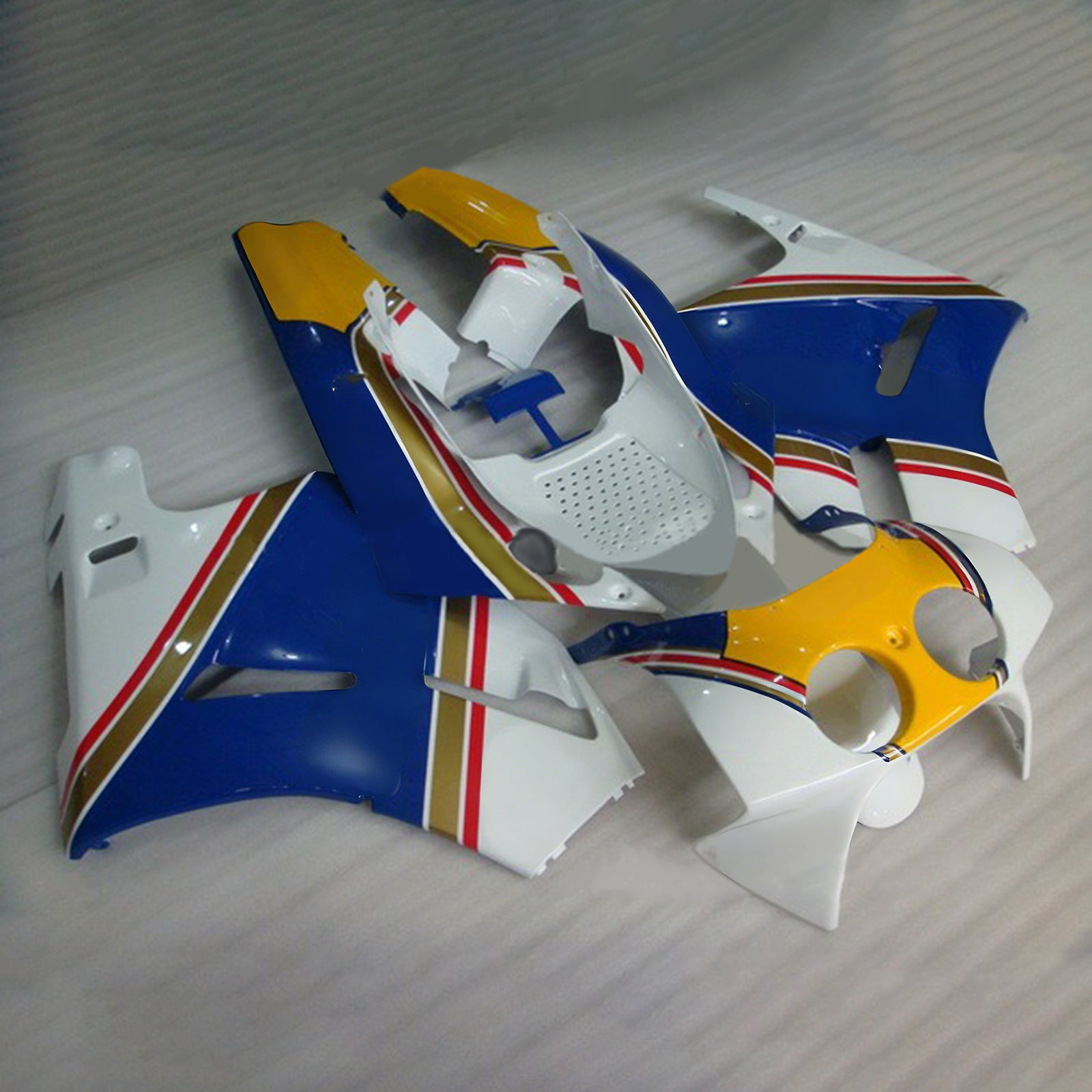 1988-1992 Honda VFR400R NC30 Amotopart Kit de carénage d'injection carrosserie plastique ABS #103