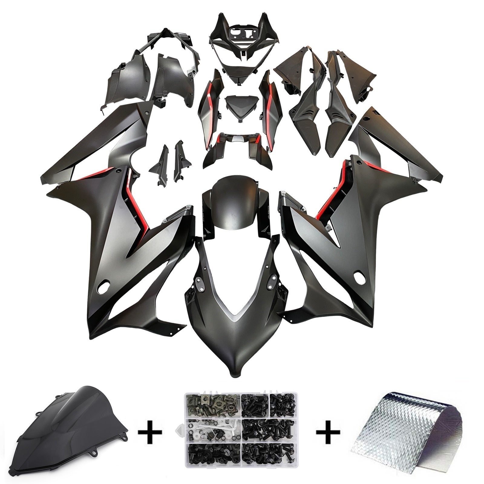 2021-2023 Honda CBR650R Kit de carénage d'injection Amotopart carrosserie plastique ABS #101