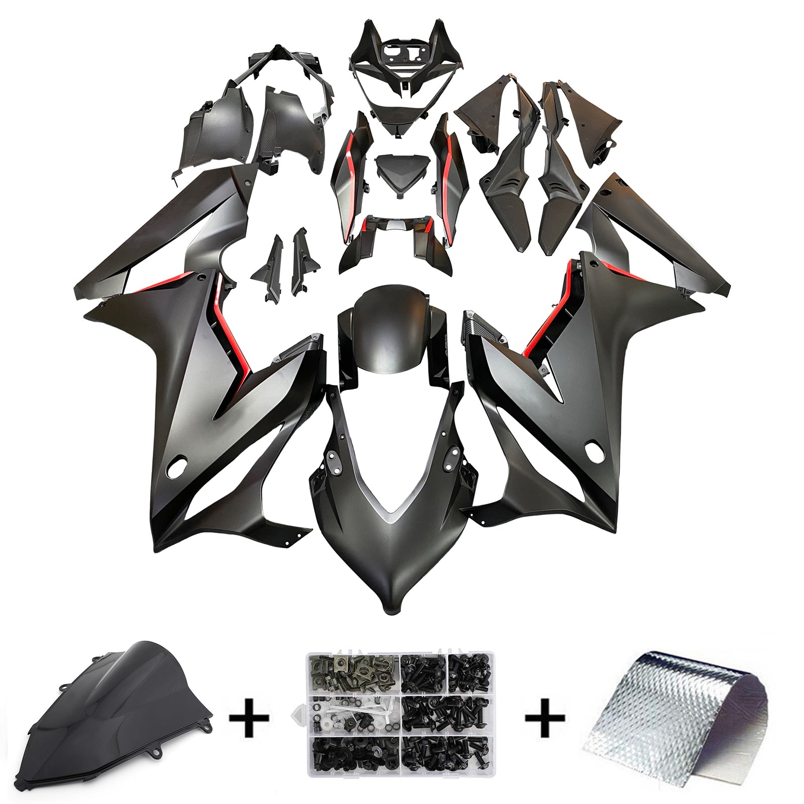 2019-2020 Honda CBR650R Kit de carénage d'injection Amotopart carrosserie plastique ABS #106