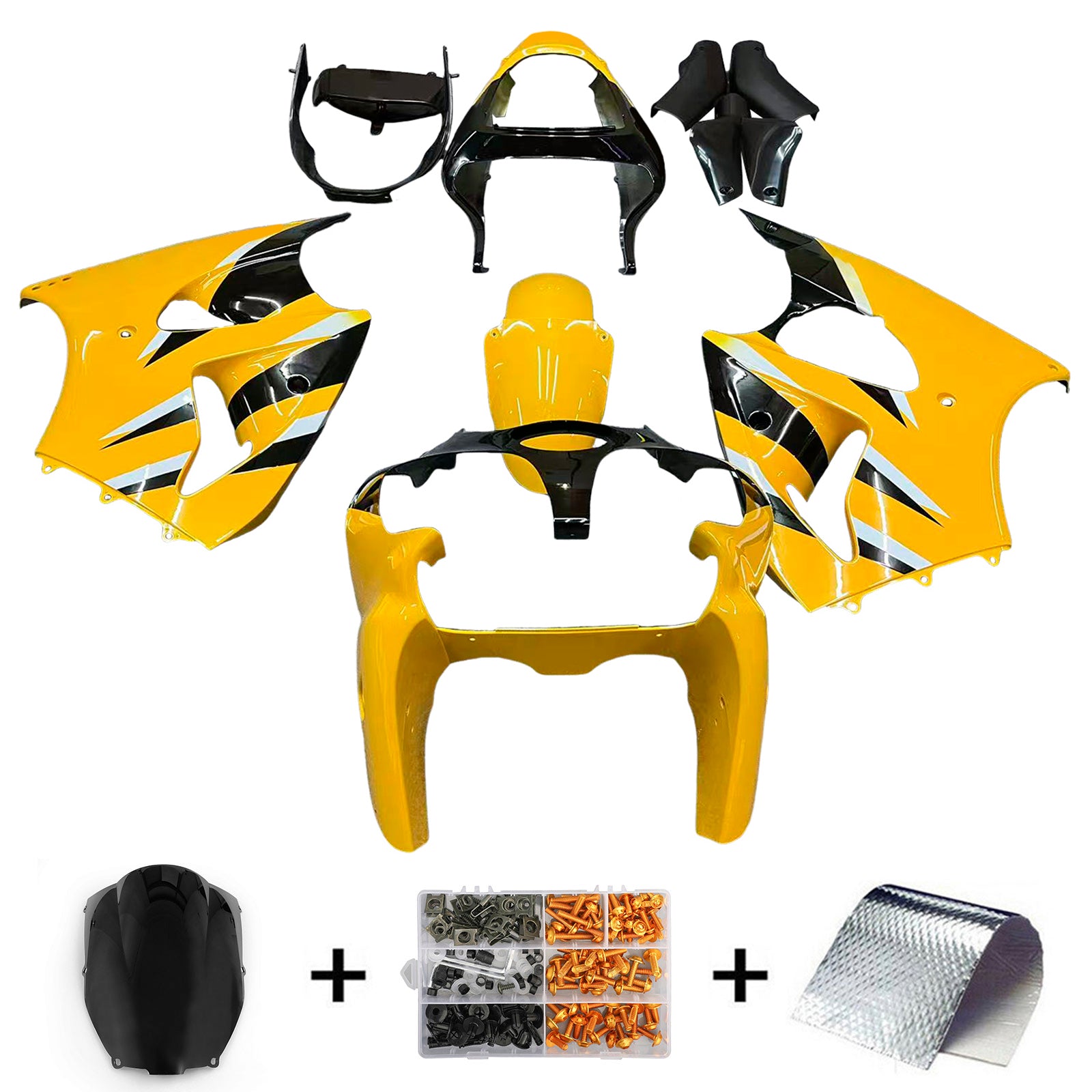 2000-2002 Kawasaki ZX6R 636 ZZR600 2005-2008 Fairing Kit