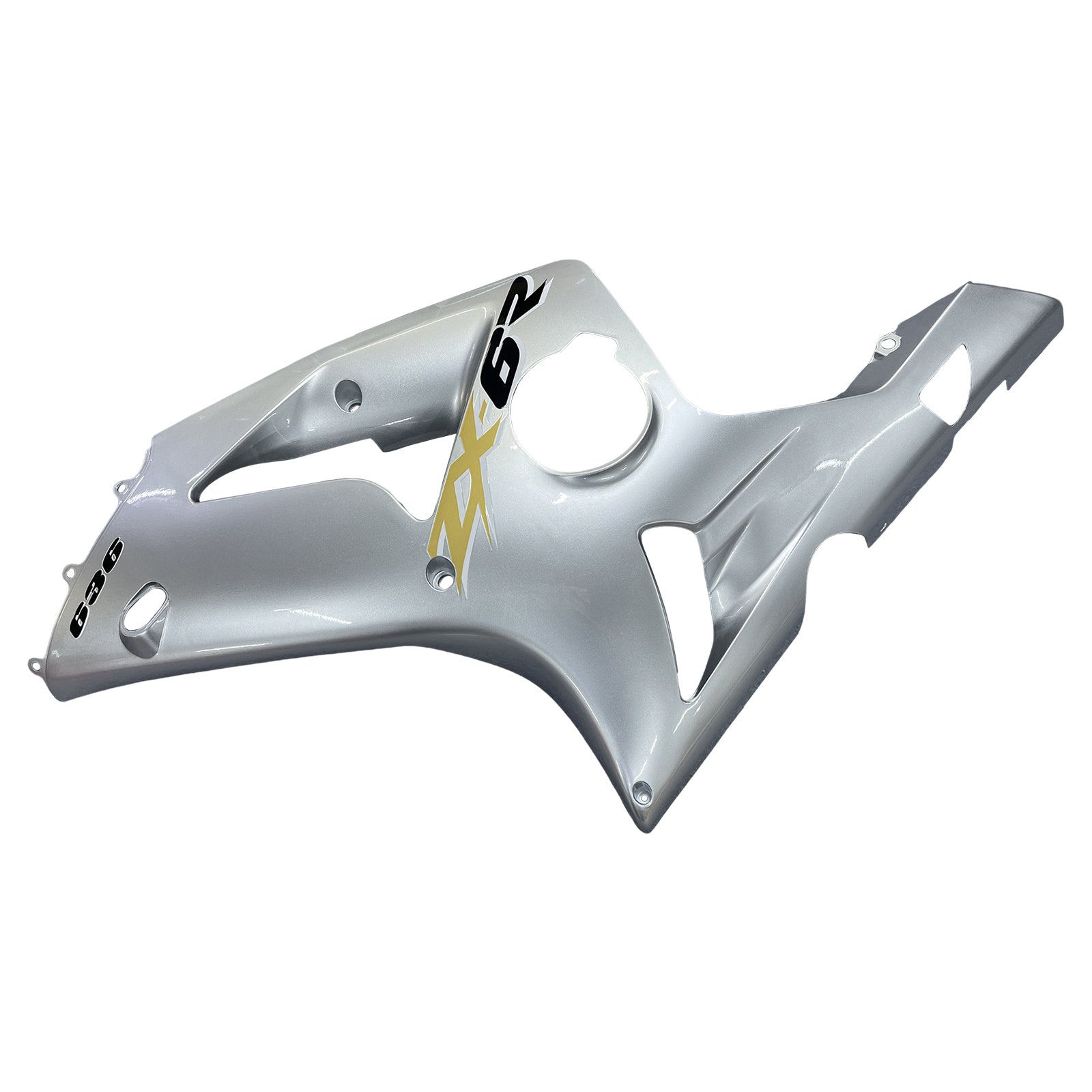 2003-2004 Kawasaki ZX6R 636 Amotopart Fairings Silver Ninja Racing