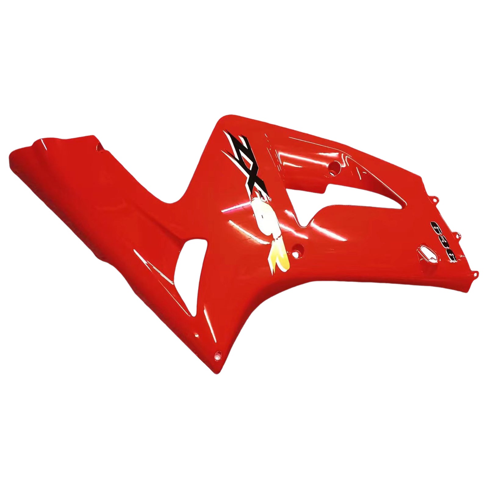 2003-2004 Kawasaki ZX6R 636 Fairings Red Ninja Racing Generic