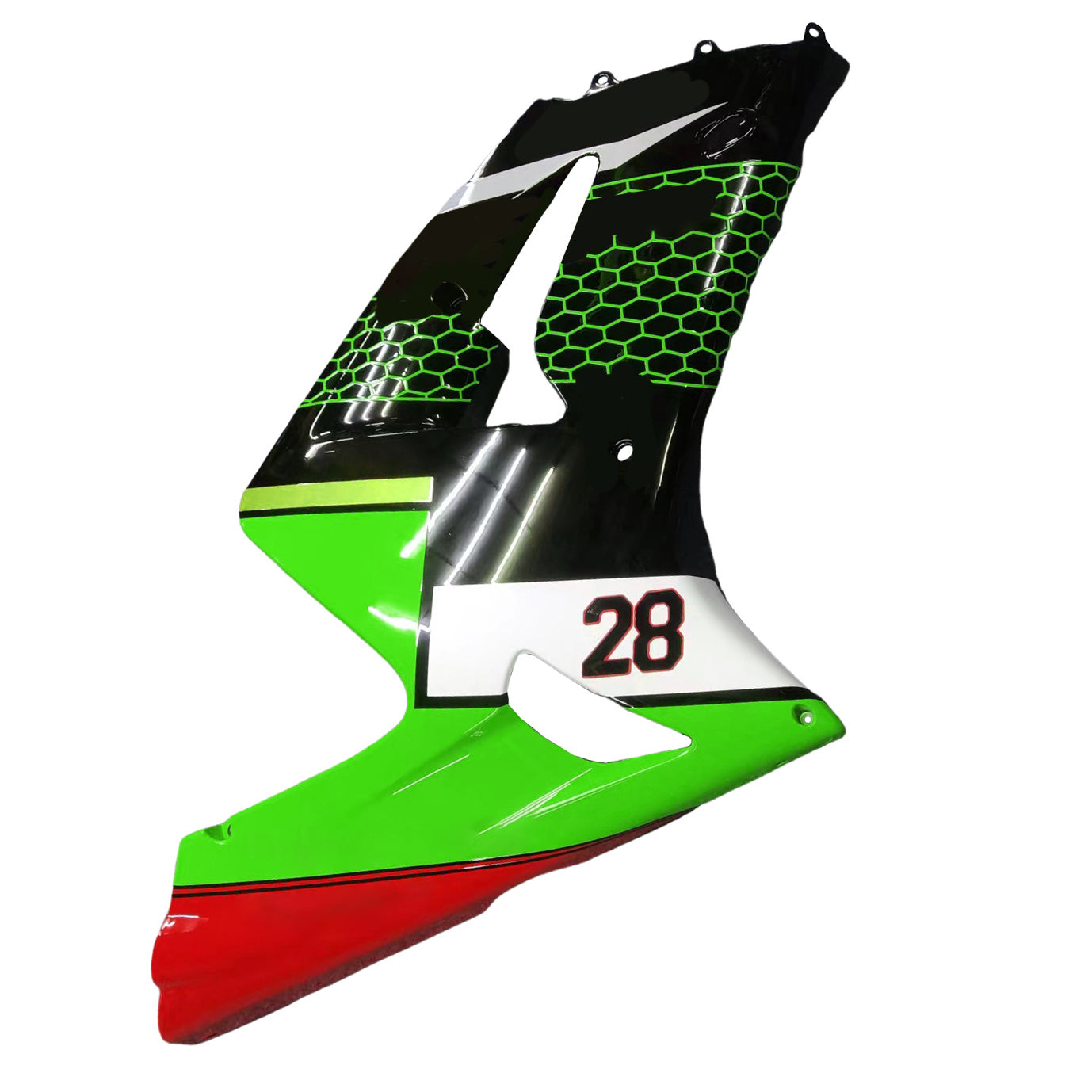 2003-2004 Kawasaki ZX6R 636 Kit de carenado de inyección Carrocería Plástico ABS#120