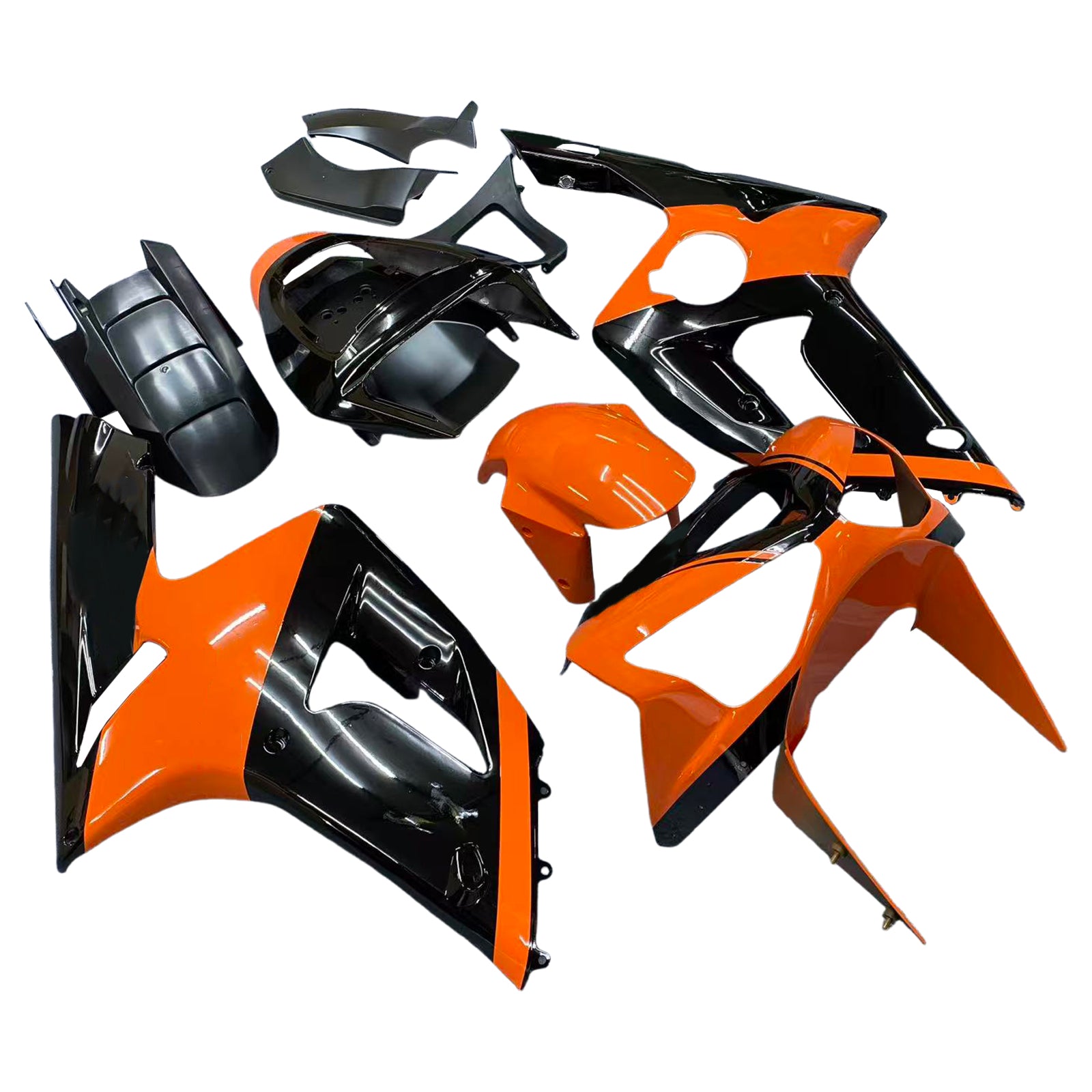 2003-2004 Kawasaki ZX6R 636 Injection Fairing Kit Bodywork Plastic ABS#128