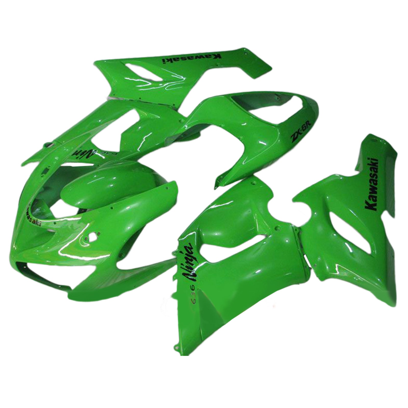 2005-2006 Kawasaki ZX6R 636 Injection Fairing Kit Bodywork Plastic ABS